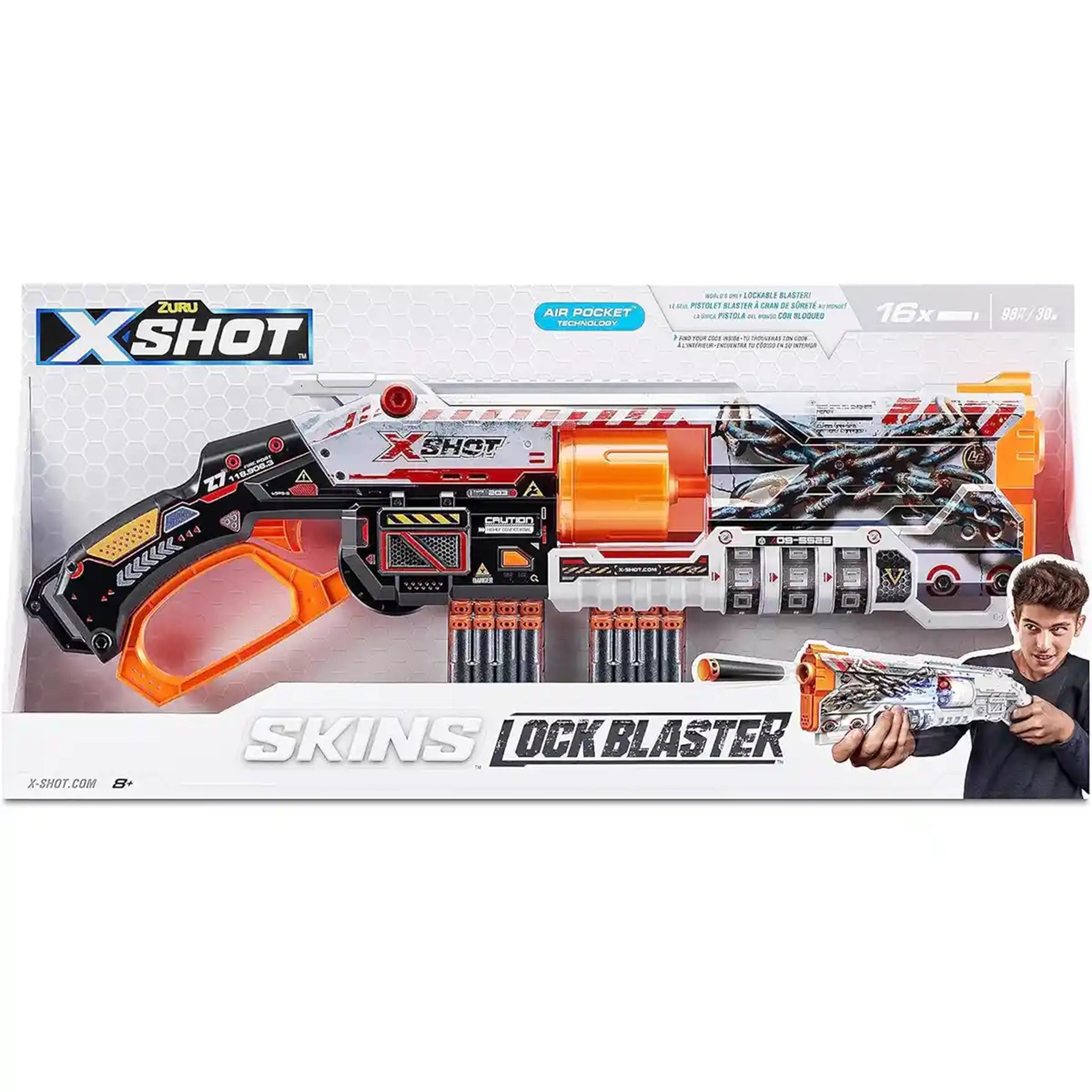 X-Shot Skins-S1 Lock Gun Open Box,Bulk