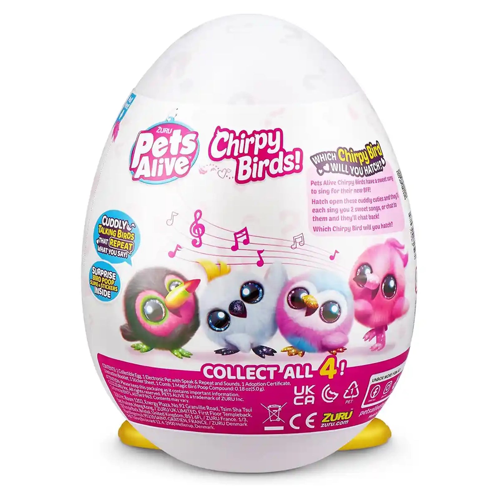 PETS ALIVE-CHIRPY BIRDS-SERIES 1,Endcap,36pcs,No Inner,STD Color Assortment