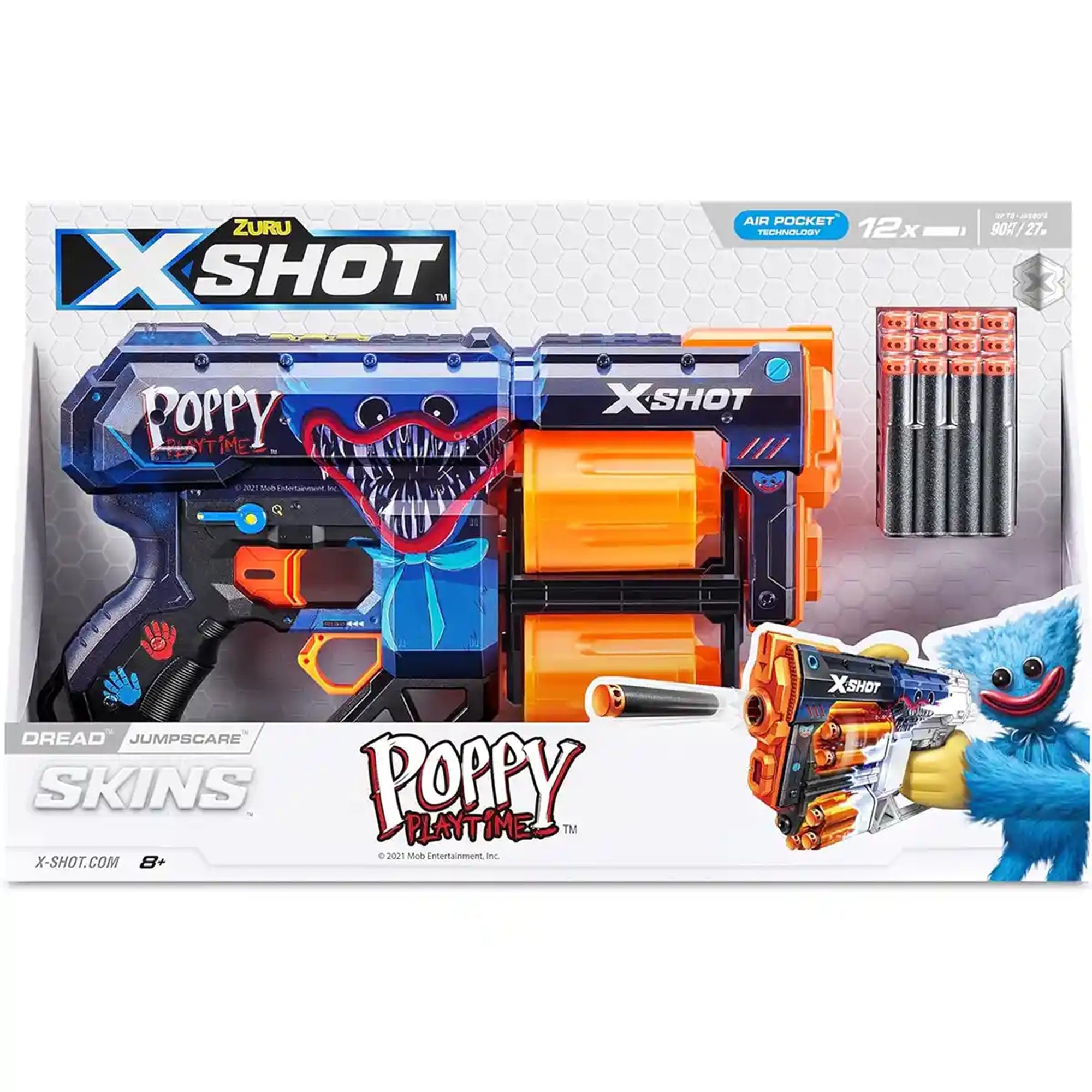 X-Shot Skins Dread (12 Darts) Poppy Playtime S1