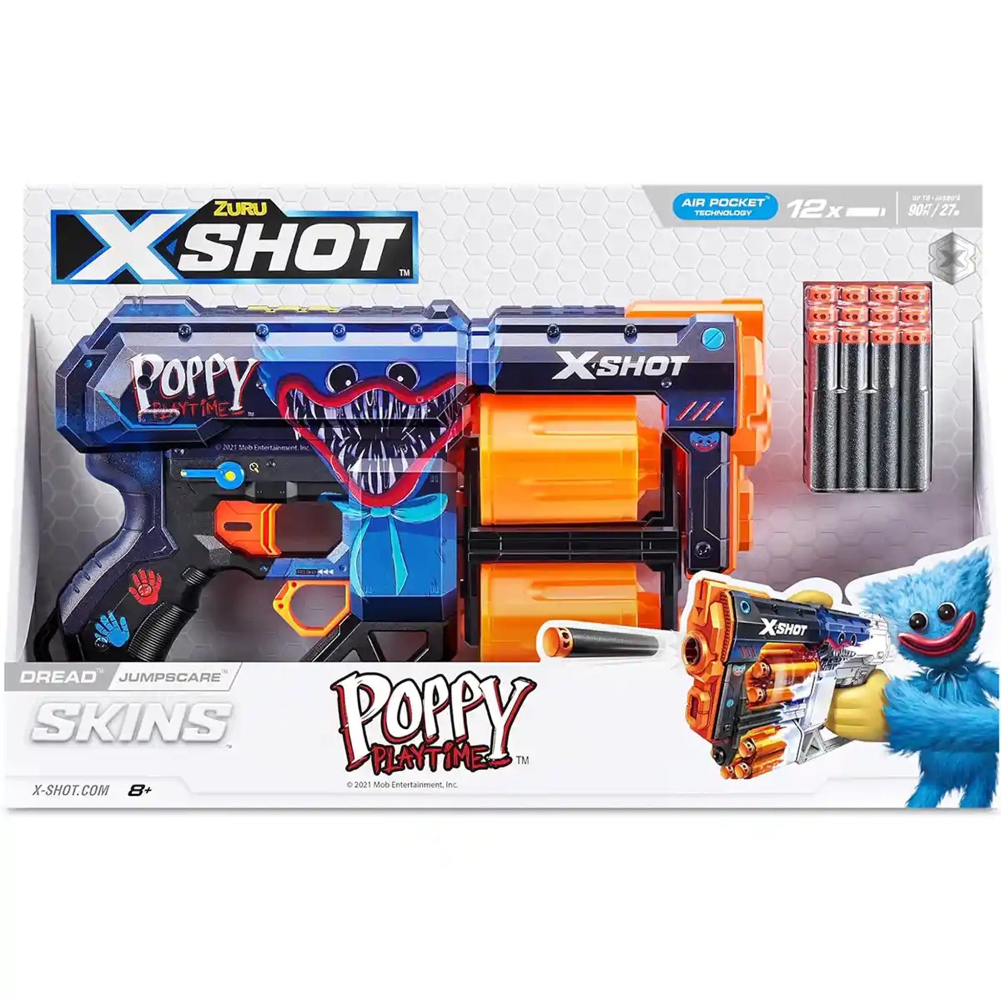 X-Shot Skins Dread (12 Darts) Poppy Playtime S1
