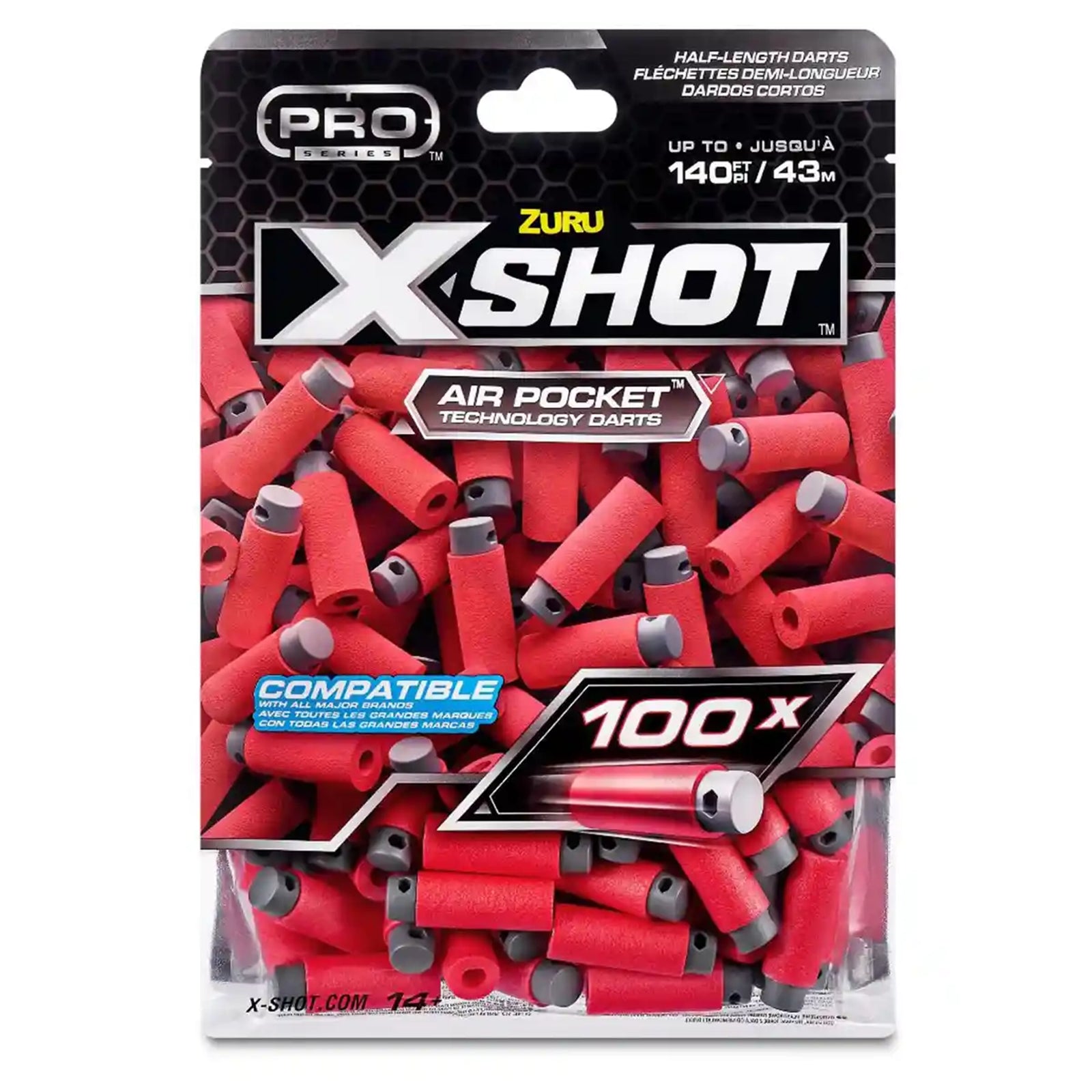 X-Shot Pro S1 Dart Refill (100 Pcs) Foilbag