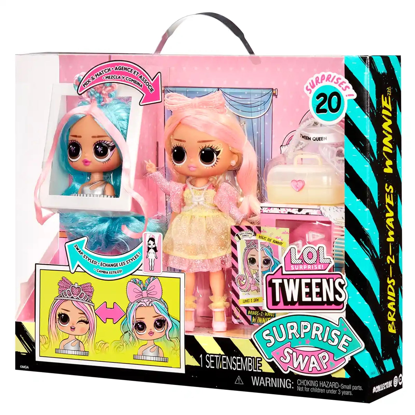 L.O.L. Surprise Tweens Surprise Swap Fashion Doll (Braids-2-Waves Winnie)