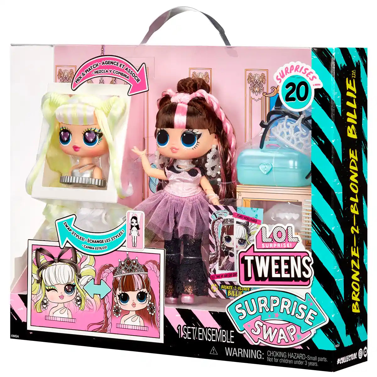 L.O.L. Surprise Tweens Surprise Swap Fashion Doll (Bronze-2-Blonde Billie)