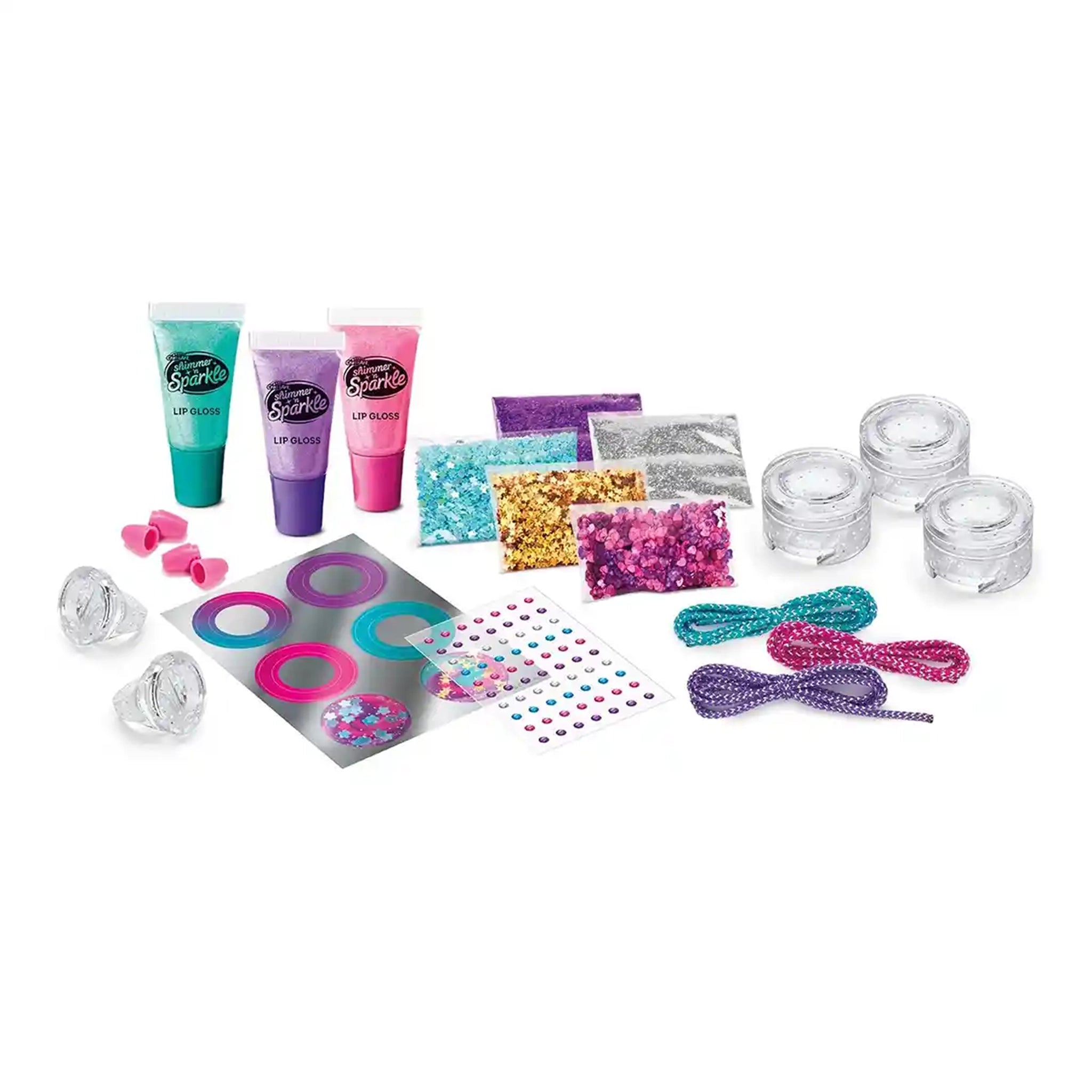 SNS Glitter & Gem Lip Gloss Locket