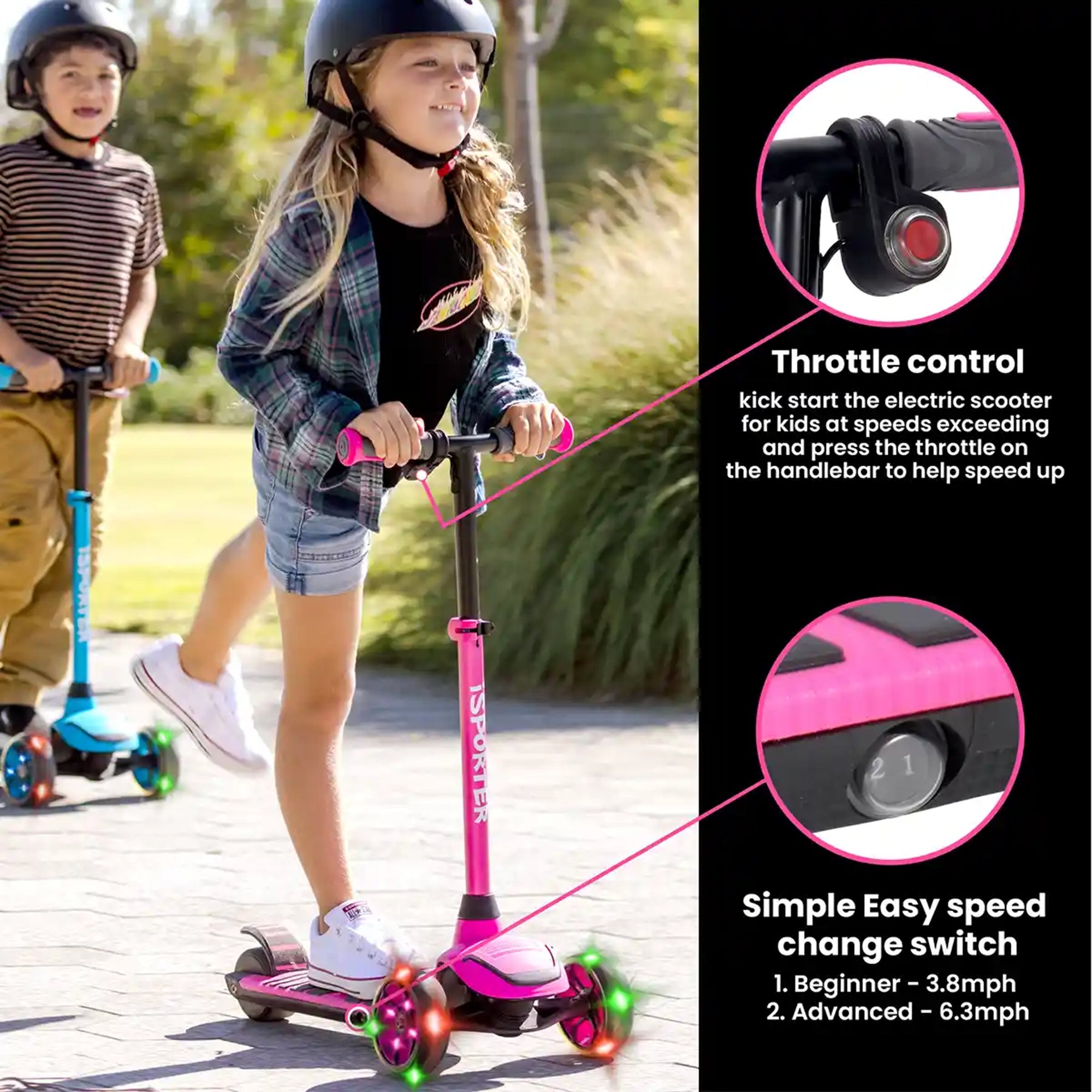 G3 Kids Electric Scooter_Pink