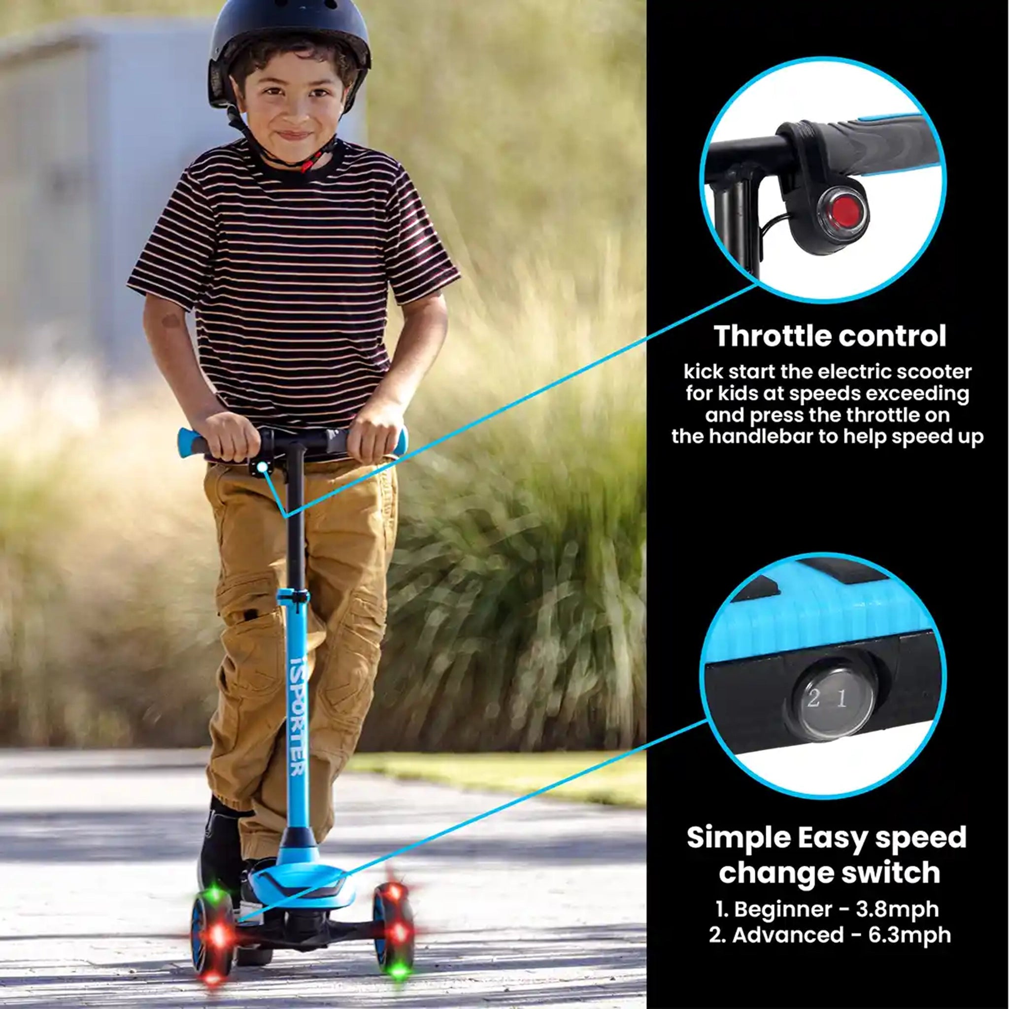 G3 Kids Electric Scooter_Blue