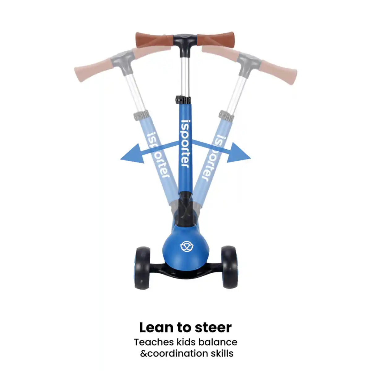 iSporter Pro Scooter With Basket M6 Blue
