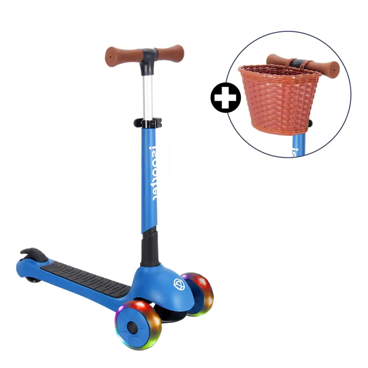 iSporter Pro Scooter With Basket M6 Blue