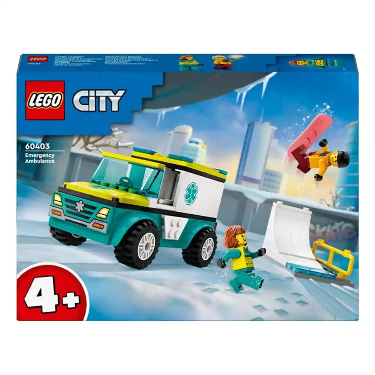 LEGO City Emergency Ambulance and Snowboarder 60403