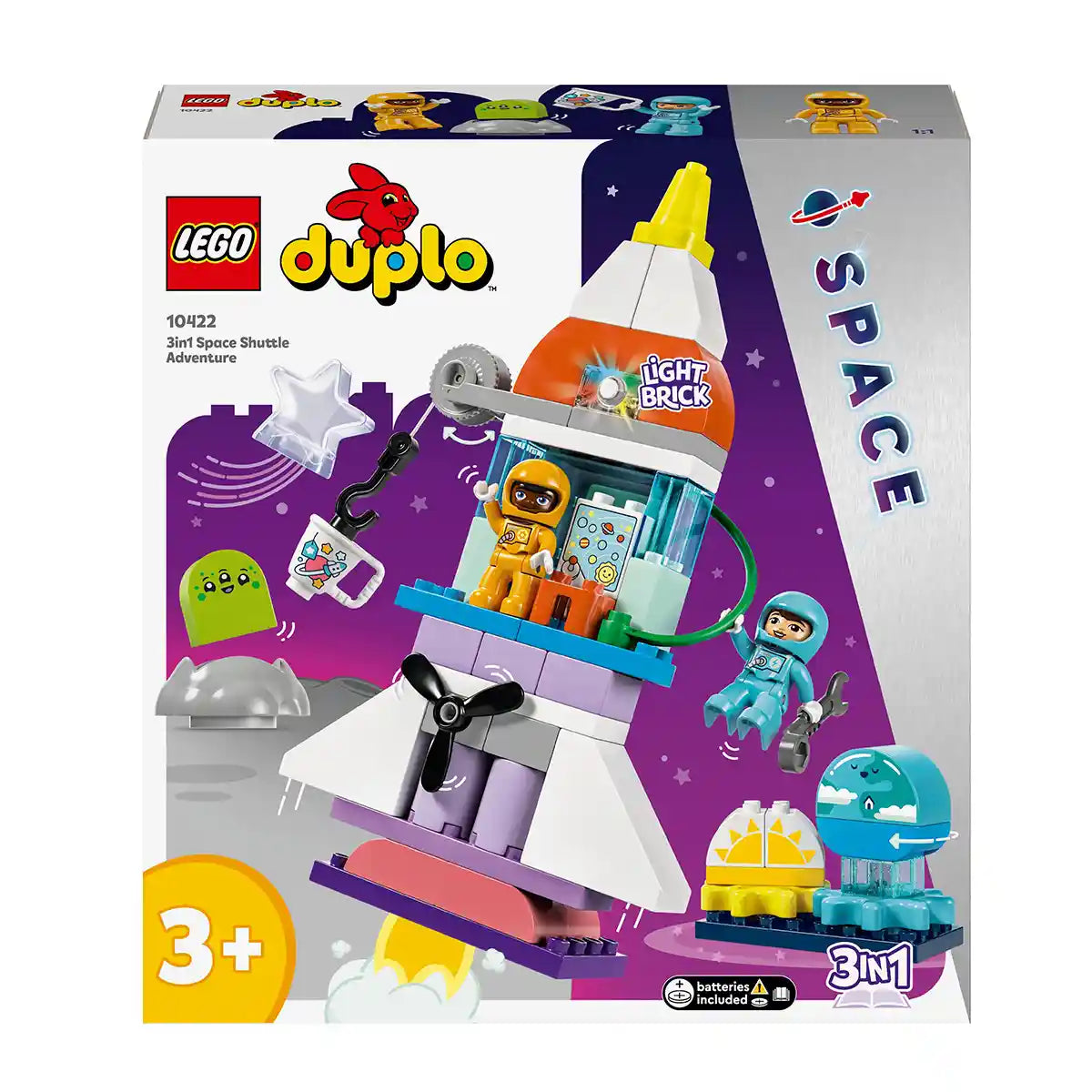 LEGO DUPLO 3in1 Space Shuttle Adventure Toy 10422