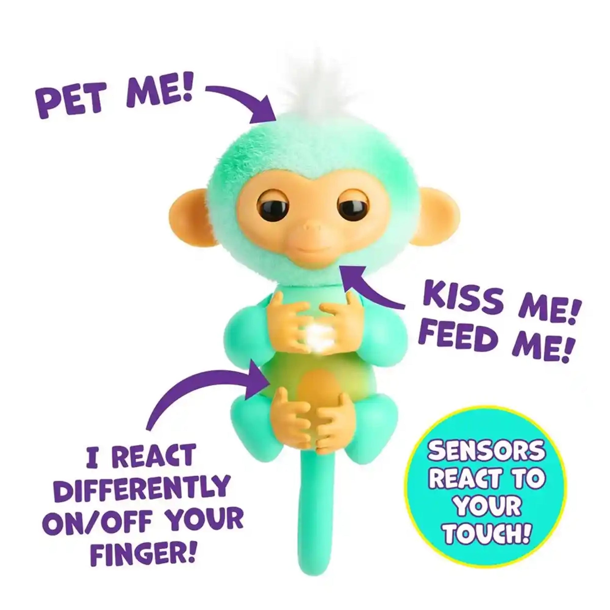 Fingerlings 2.0 Monkey - Teal Ava