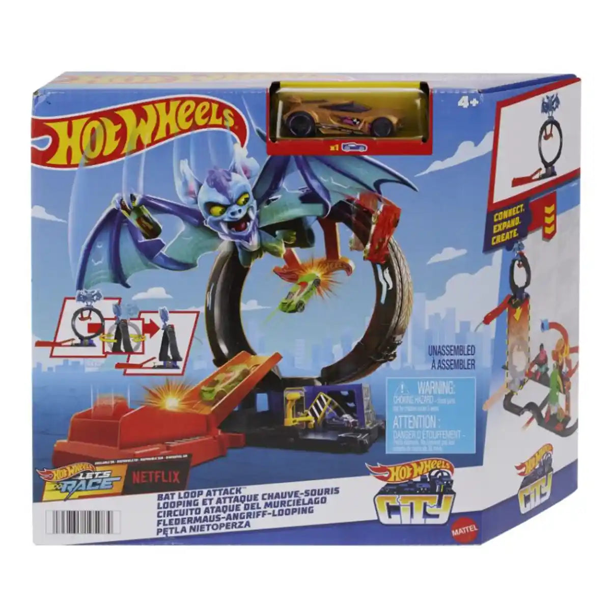 Hot Wheels City Nemesis Bat vs Tire Shop