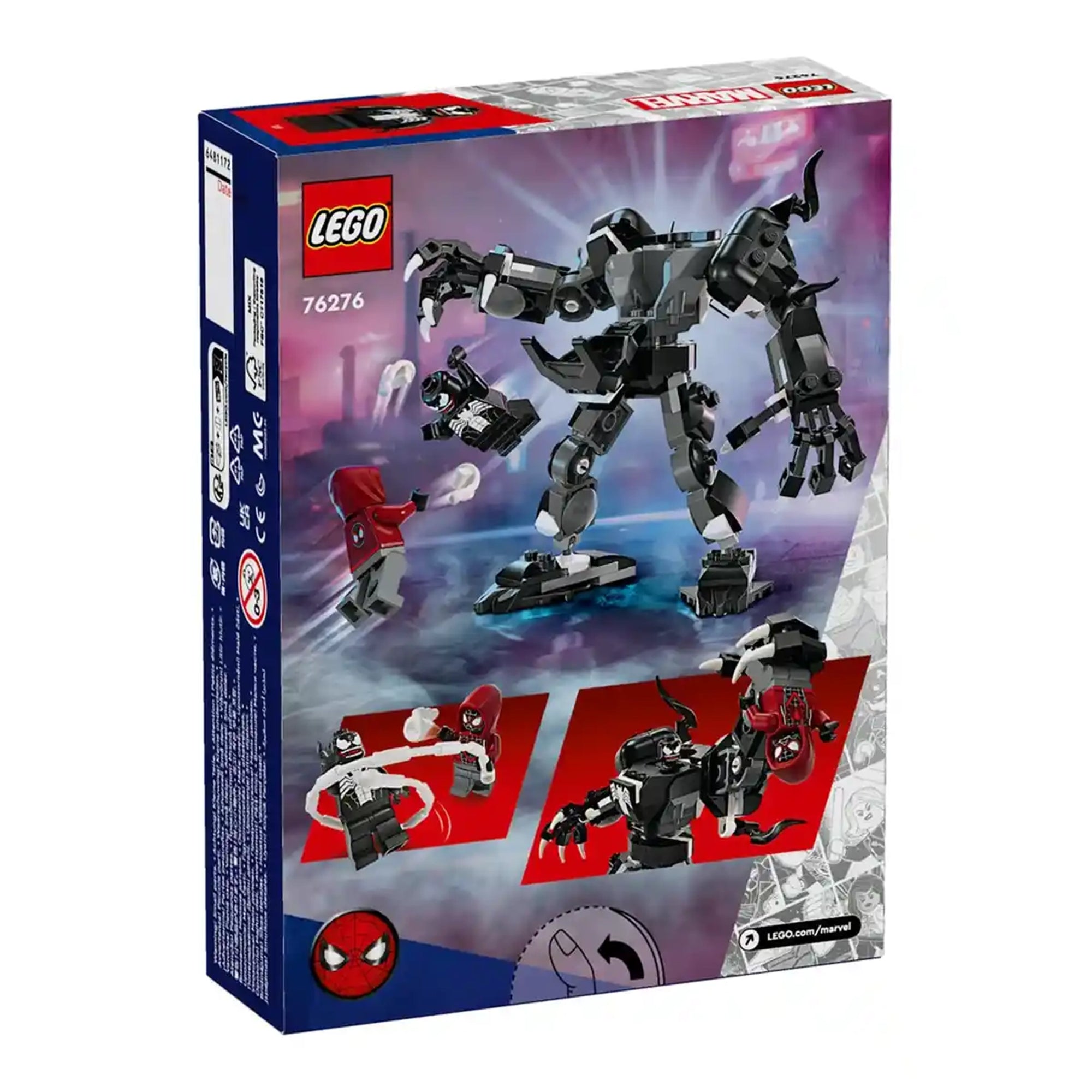 LEGO® Marvel Venom Mech Armour vs. Miles Morales 76276