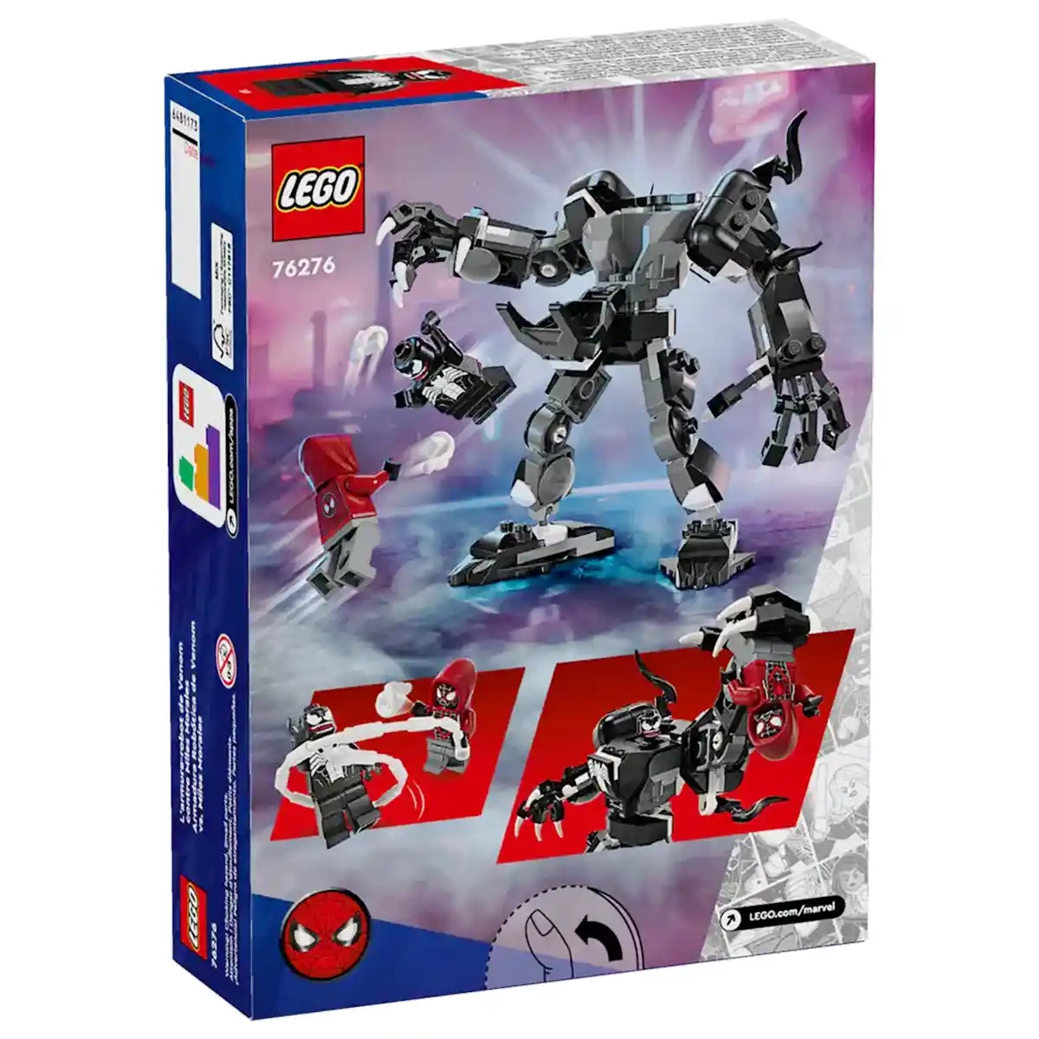 LEGO® Marvel Venom Mech Armour vs. Miles Morales 76276
