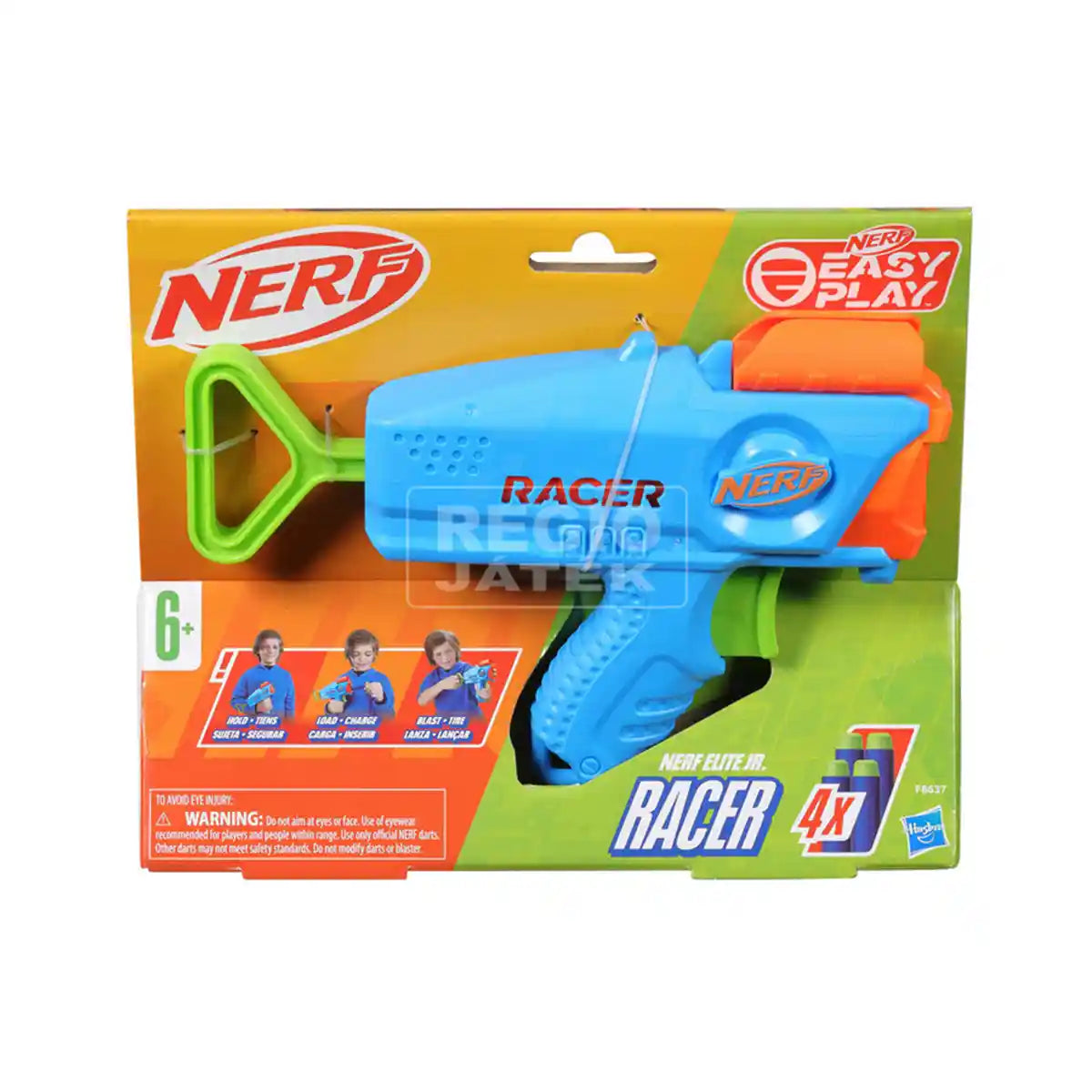NERF Elite Junior Racer Easy Play Dart Blaster