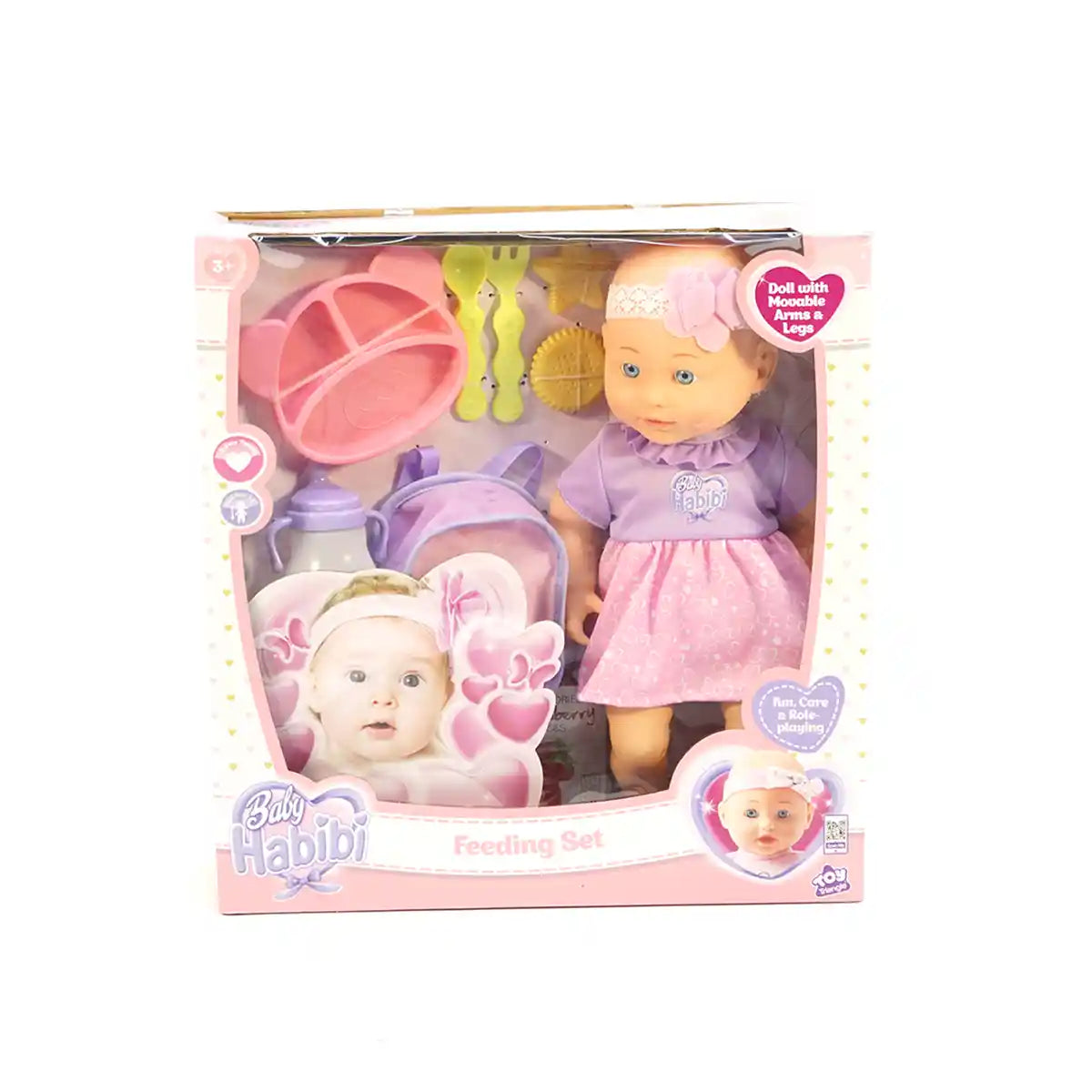 Baby Habibi Doll Feeding Set 14inch -3yrs+