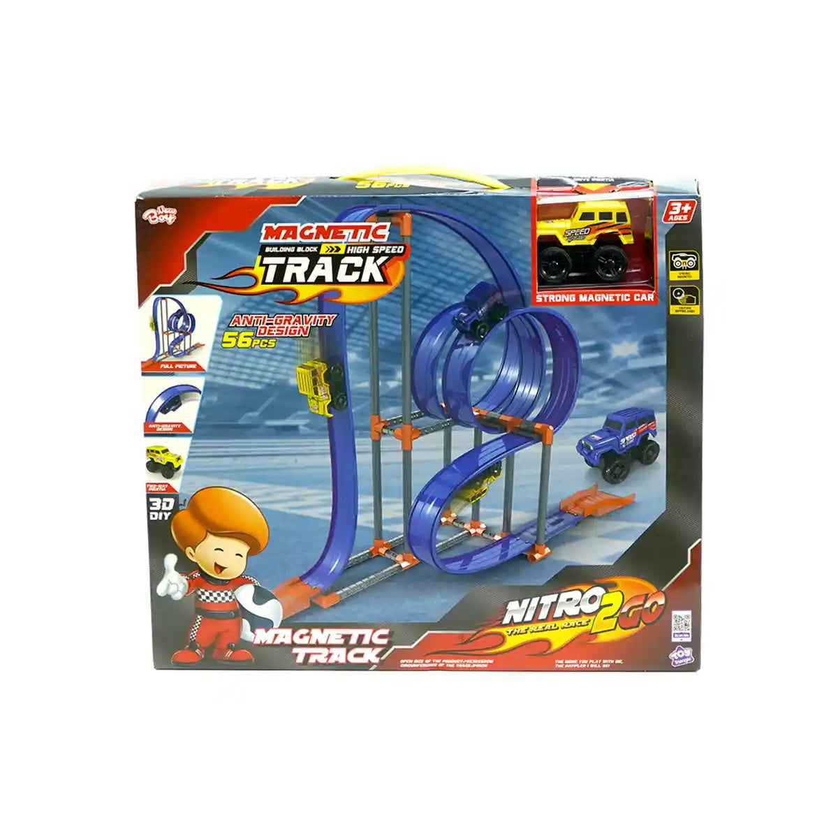 Nitro2Go Magnetic Track (56pcs) 3yrs+