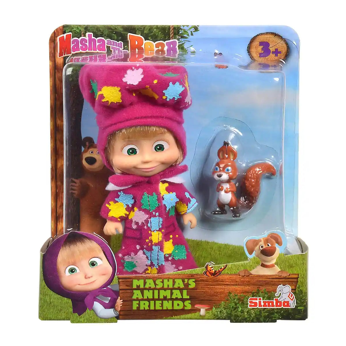 SIMBA - MASHA &amp; THE BEAR MASHA WITH HER ANINMAL FRIENDS - 3YRS+