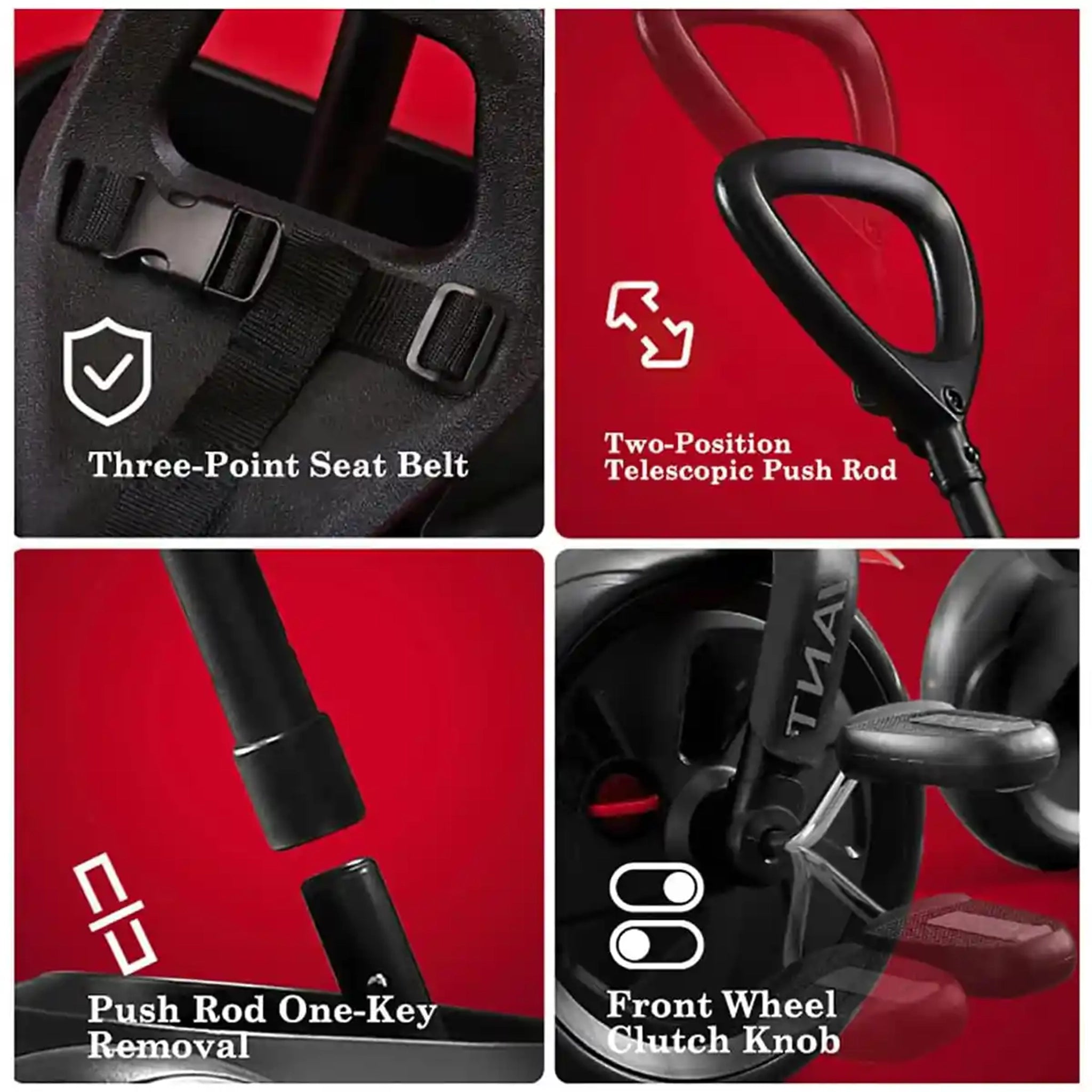 QPLAY ANT PLUS folding trike yellow 2-6Yrs old