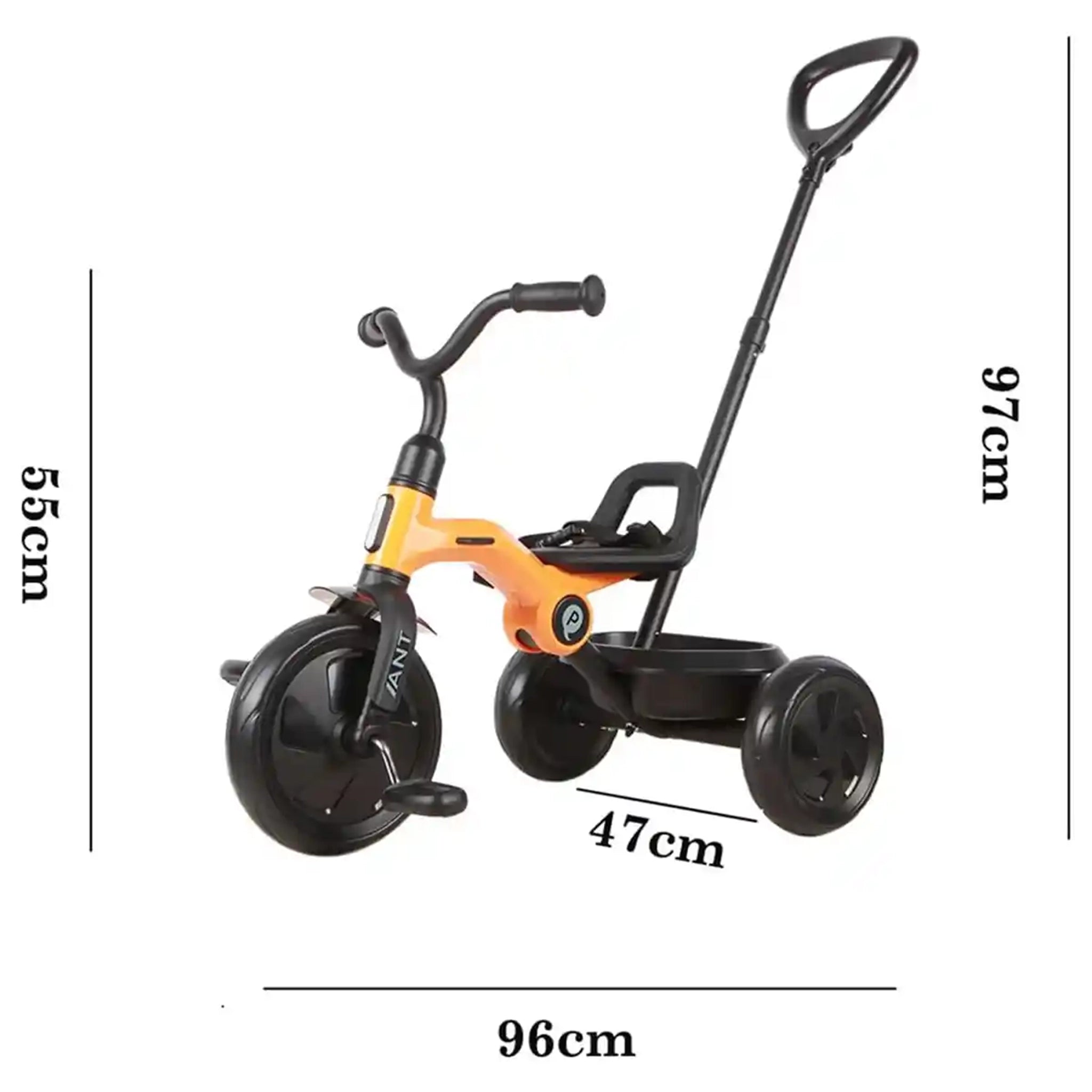 QPLAY ANT PLUS folding trike yellow 2-6Yrs old