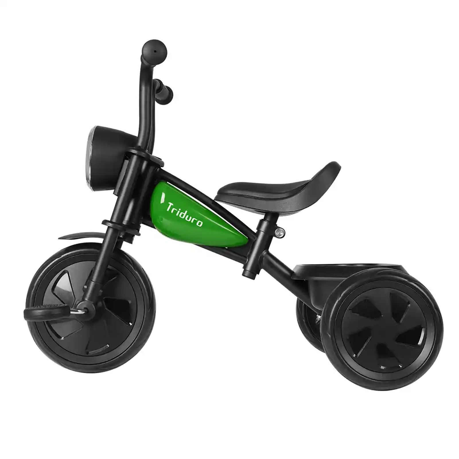 QPLAY TRIDURO trike with headlight green 2-6Yrs old