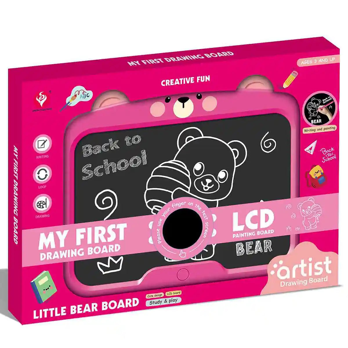 LCD DRAWING BOARD (GIRL) 3YRS+ Dark Pink
