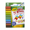 10 Ct Wedge Tip Dry-Erase Markers, Washable