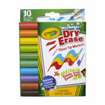 10 Ct Wedge Tip Dry-Erase Markers, Washable