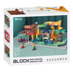 Dinosaur Building Block Ball Slide (147pcs) 3yrs+