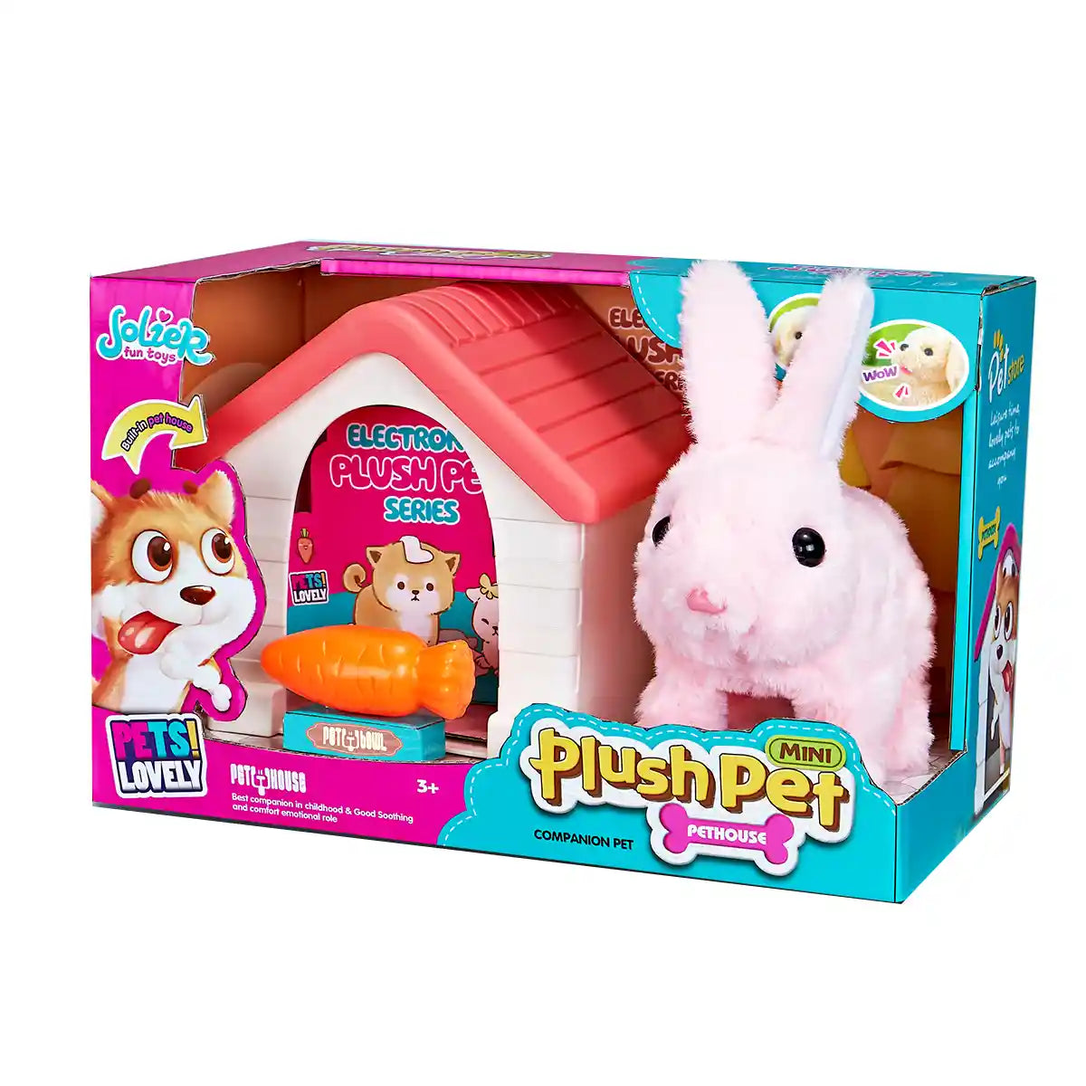 B/O Plush Pet Rabbit With Accessories 3yrs+ MC-1003
