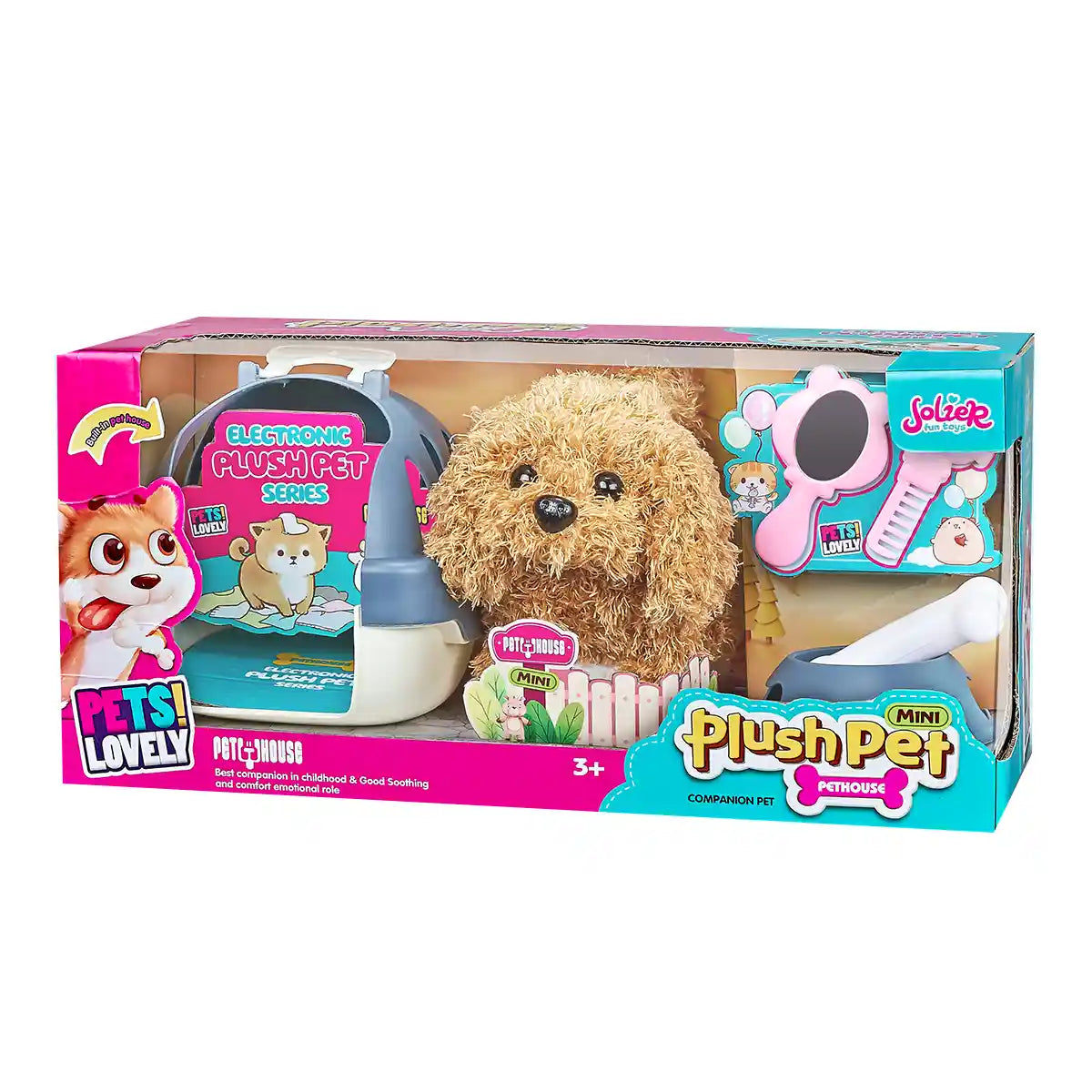 B/O Plush Pet Puppy Toy With Accessories 3yrs+ - MC-1015