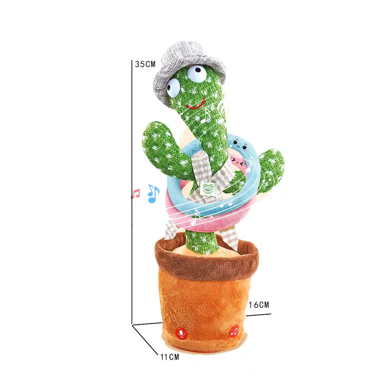 Music Swing Recording Cactus/Single Monochrome 3yrs+