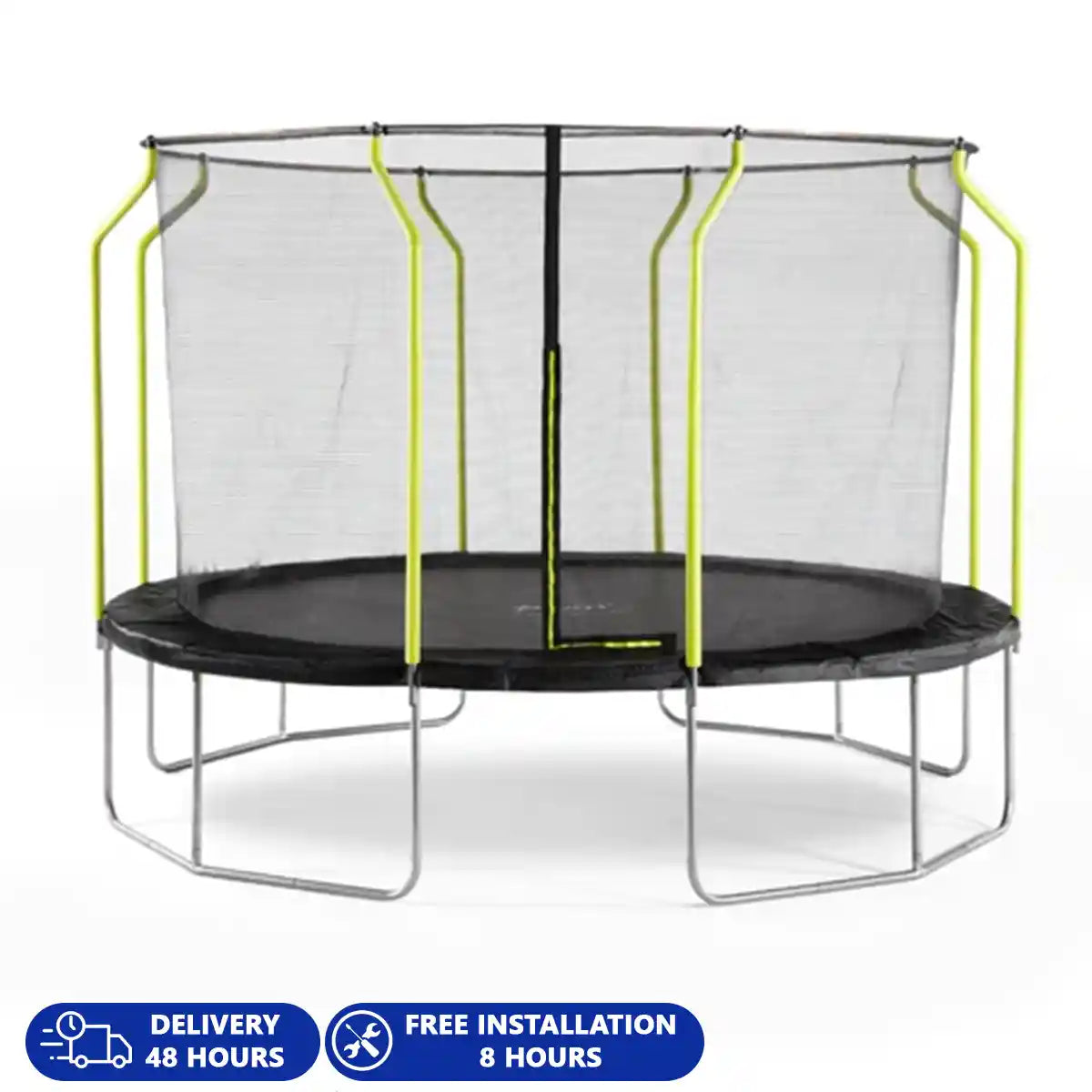 Plum 12ft Wave Springsafe Trampoline & Enclosure Pvc Color Box 1 & 2