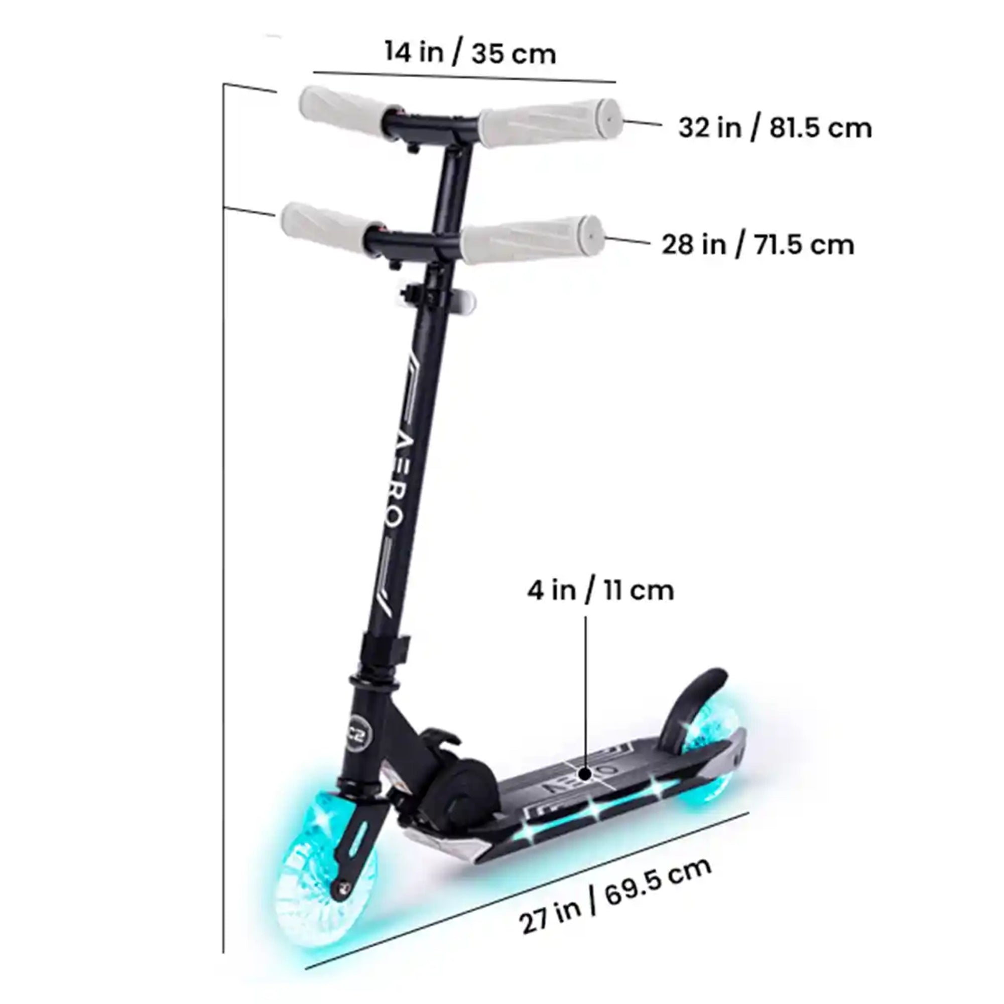 Aero Chameleon Scooter black-grey