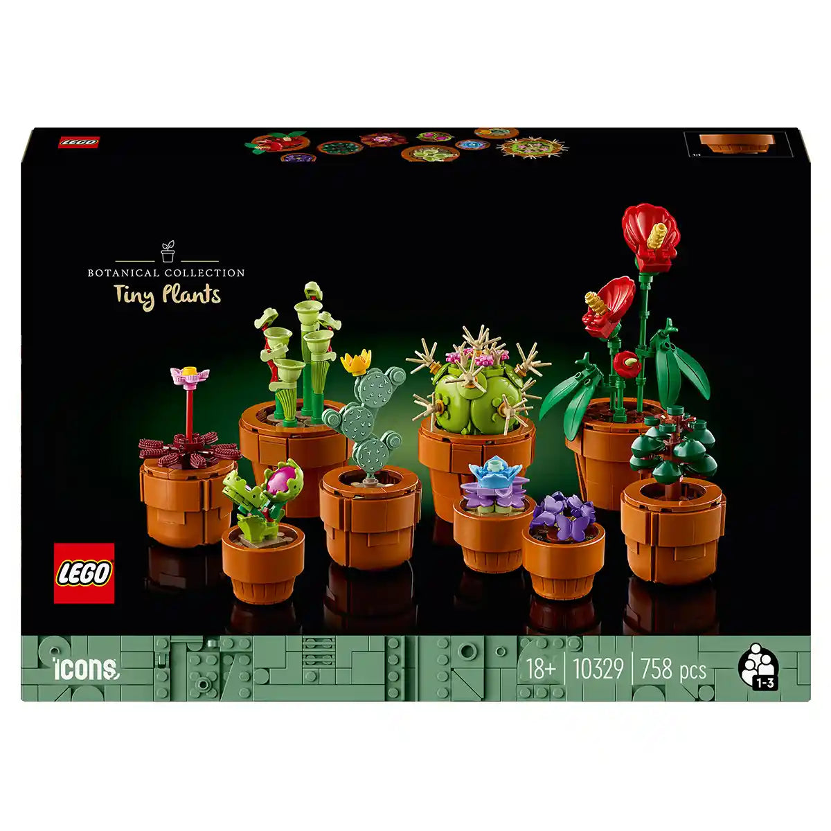 LEGO Icons Tiny Plants Building Set for Adults 10329