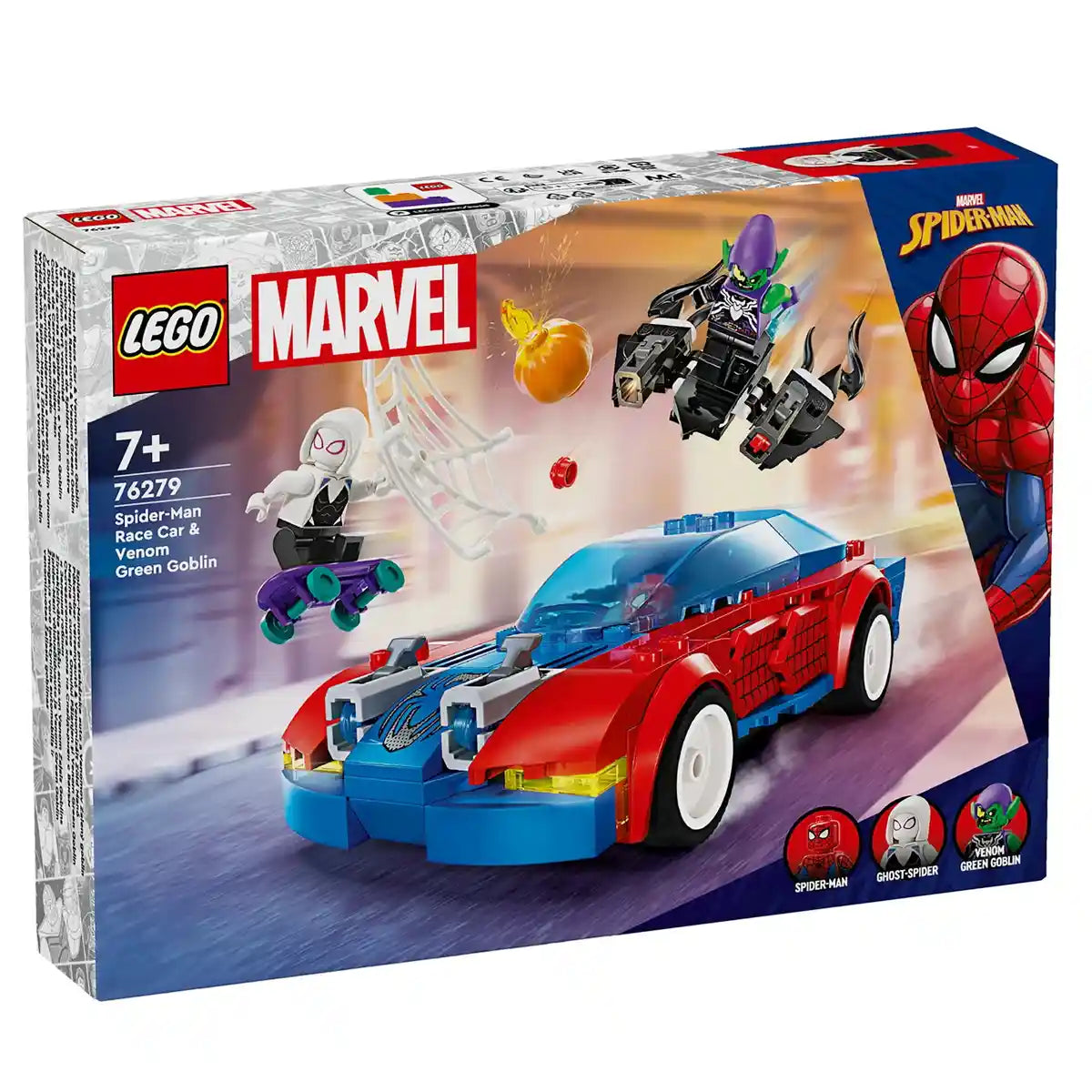 LEGO Marvel Spider-Man Race Car & Venom Green Goblin 76279