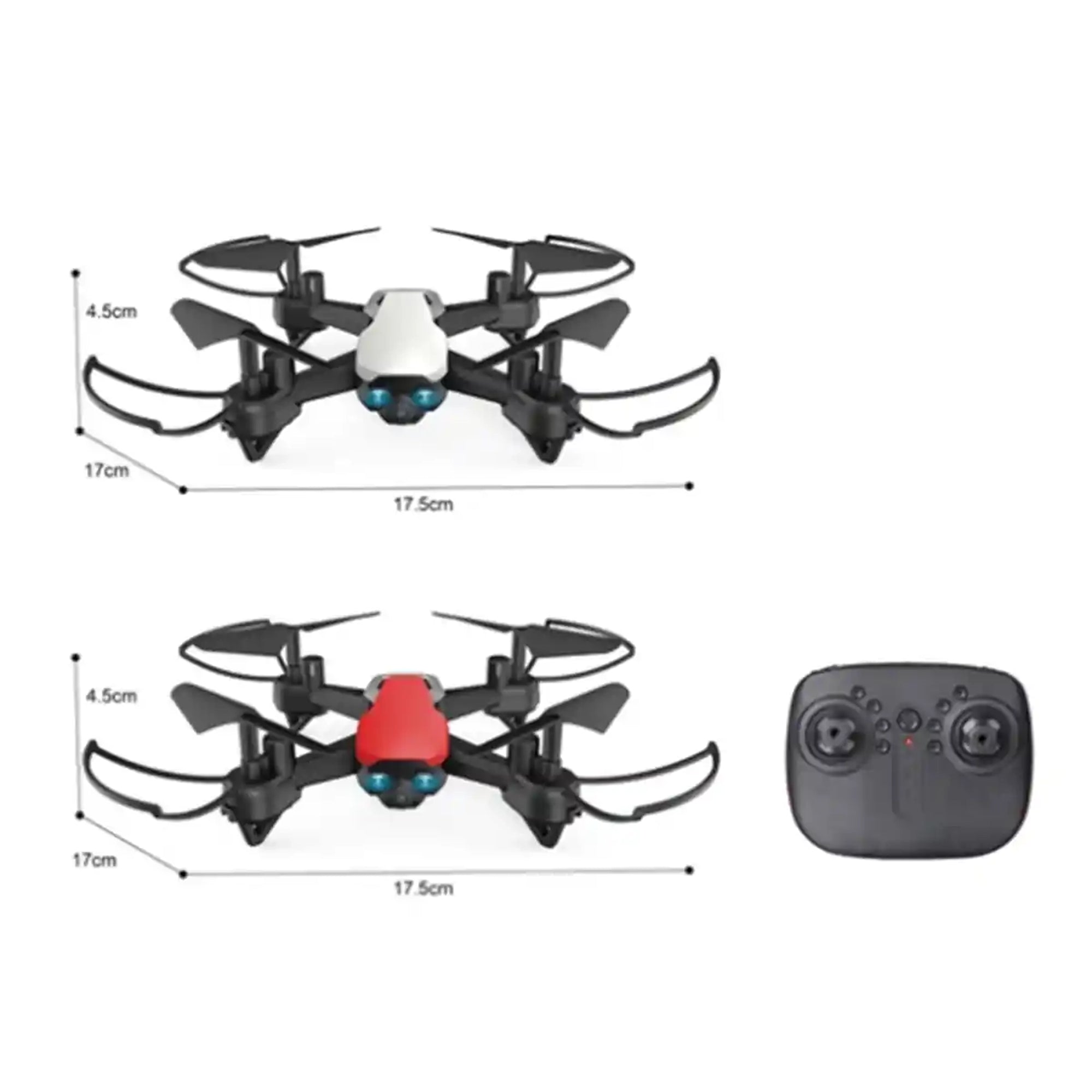 2.4G 2 PCS RC Drone in 1 packing with 1 controller