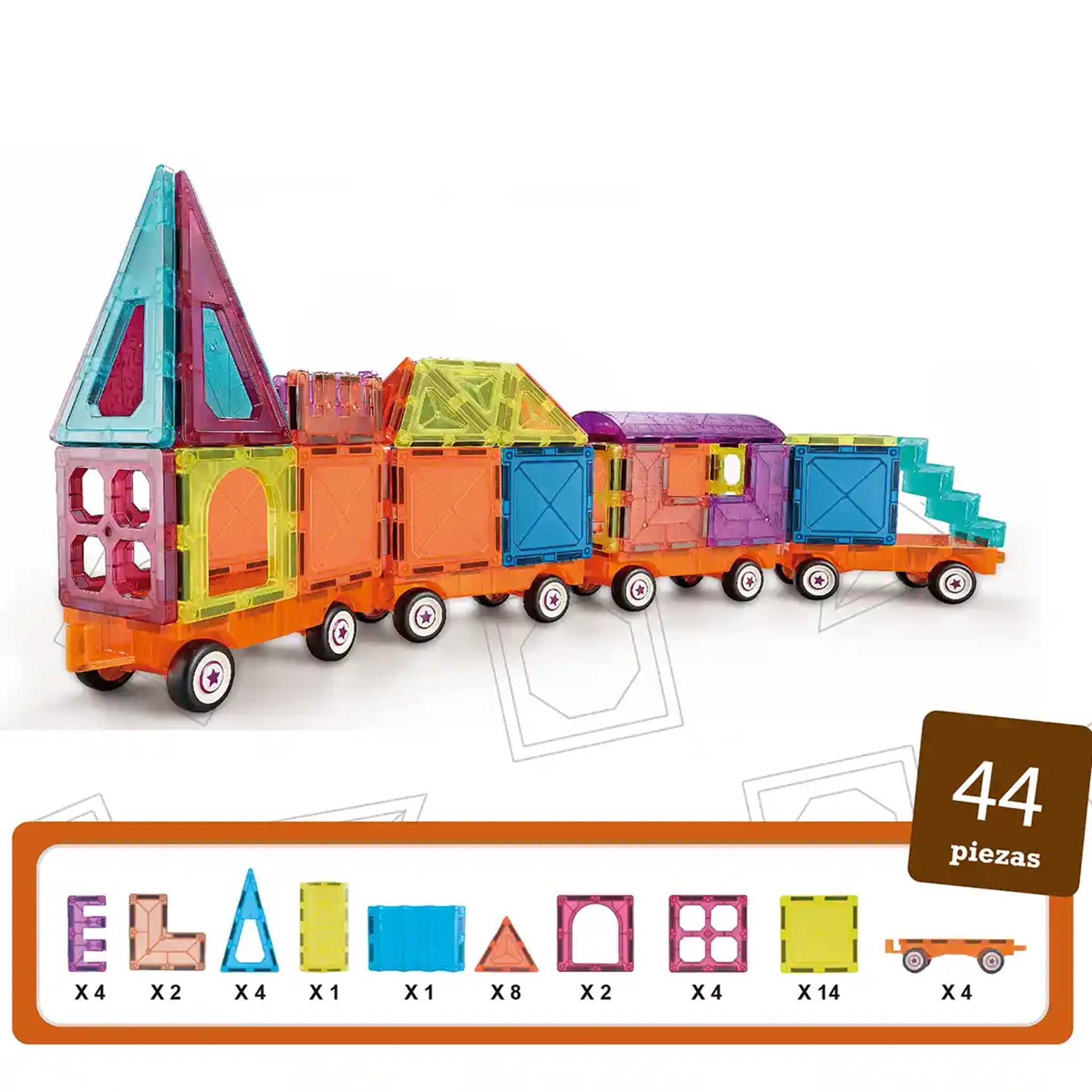 7.5CM Color window Magnetic slice 67PCS