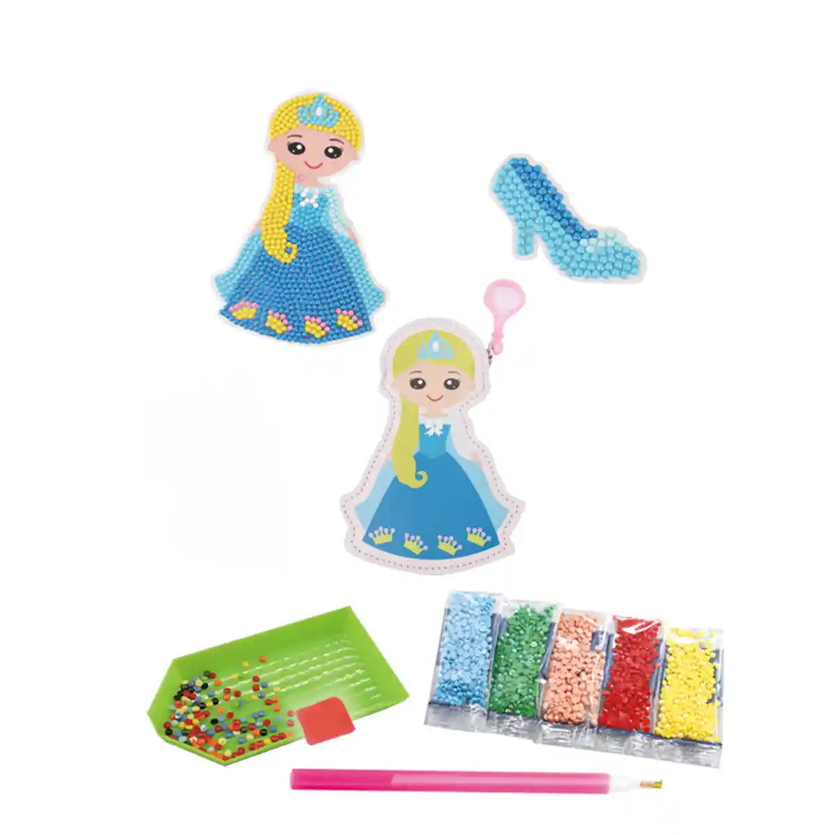 DIY DIAMOND/DIAMOND FREE STICKER - PRINCESS ZERO WALLET (BLUE)6YRS+