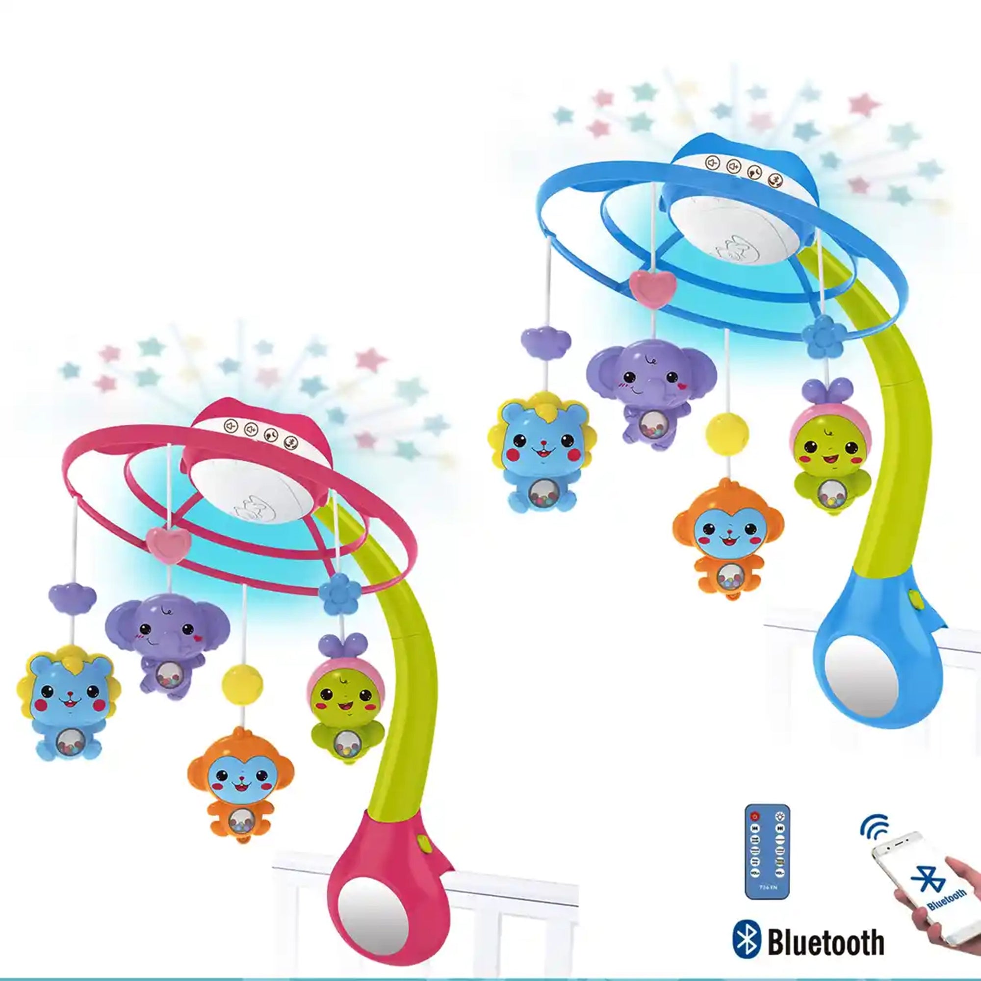 Red Play House Series Bluetooth Projection Night Light Baby Bed Bell 516 Contents 0M+