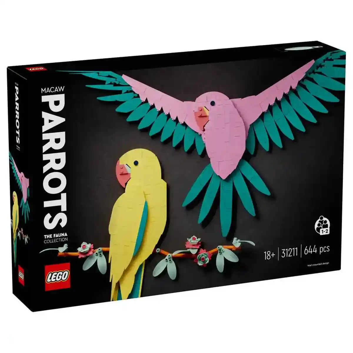 LEGO Art The Fauna Collection â€“ Macaw Parrots 31211