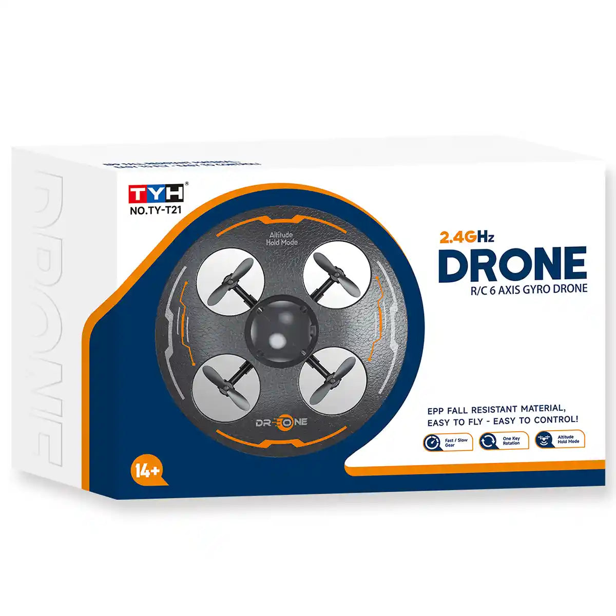 Fixed Height 2.4g Foam Remote Control Flying Saucer Black/Gray 14yrs+
