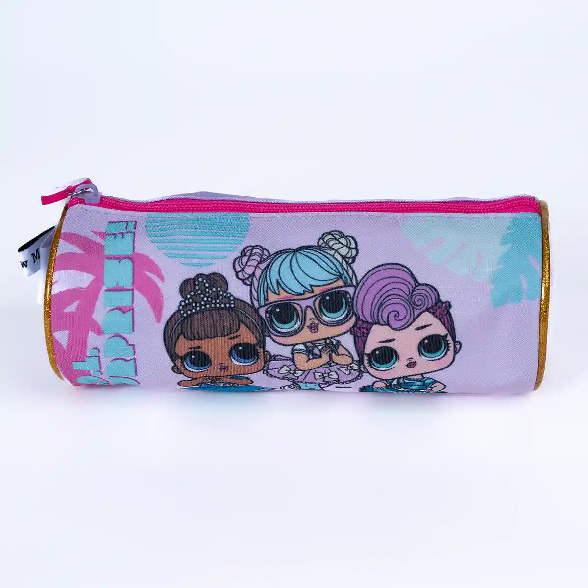 LOL Trolley Bag 2 Main Compartments and 2 Side Pockets 16 W/ LUNCH BAG& PENCIL CASE