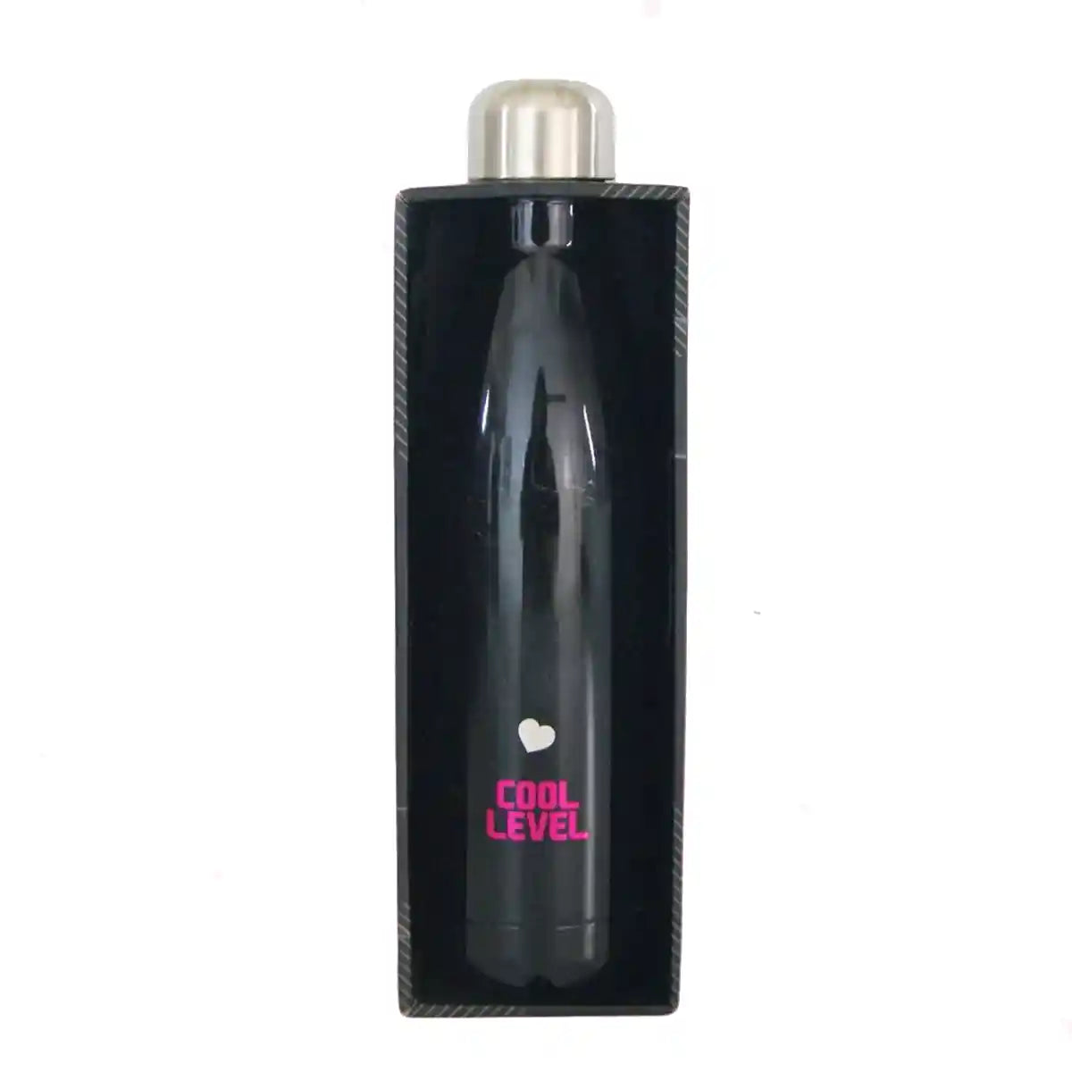 Vacuum Water Bottle 500ML - Pink Decorative design