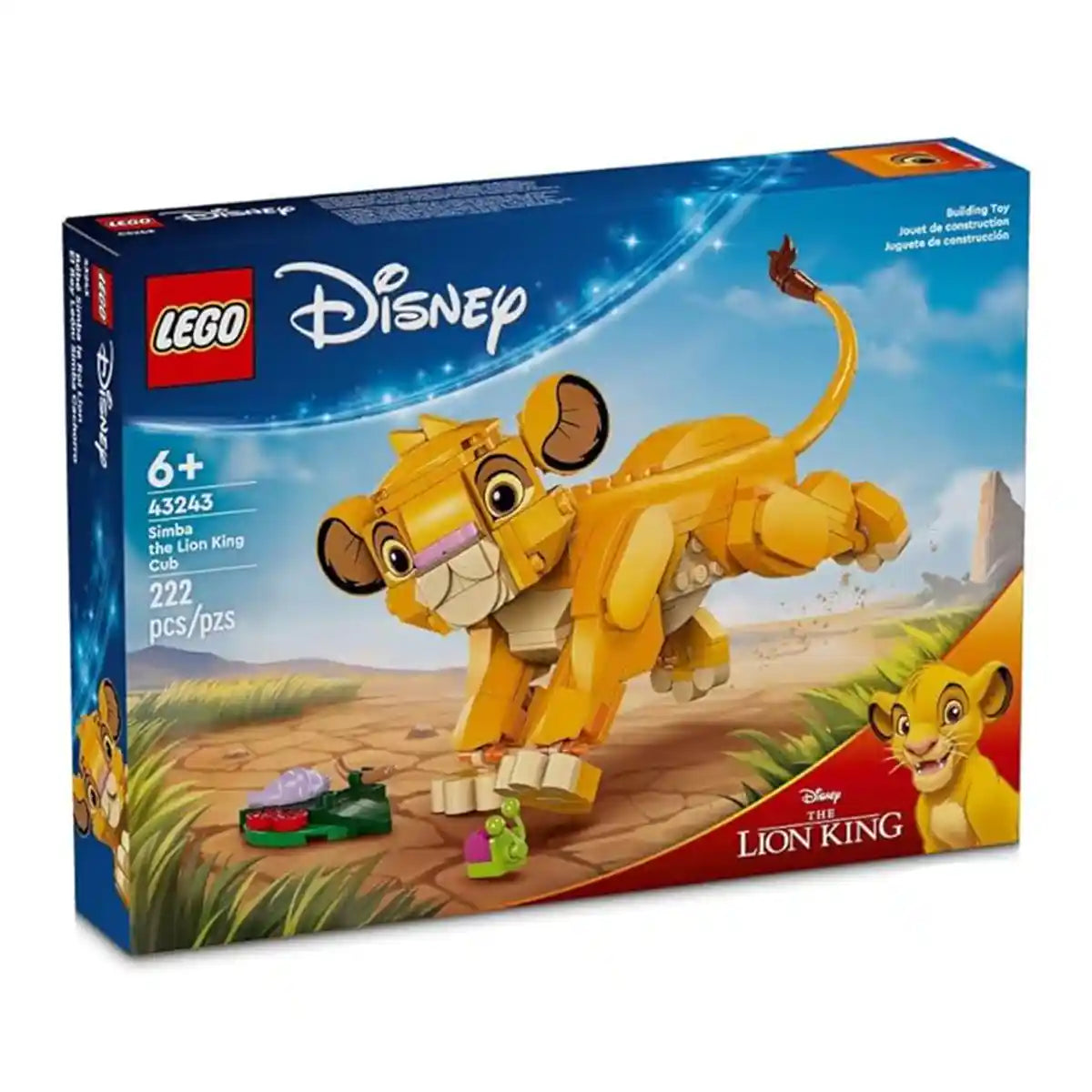 LEGO Disney Simba the Lion King Cub Fun Gift Idea 43243