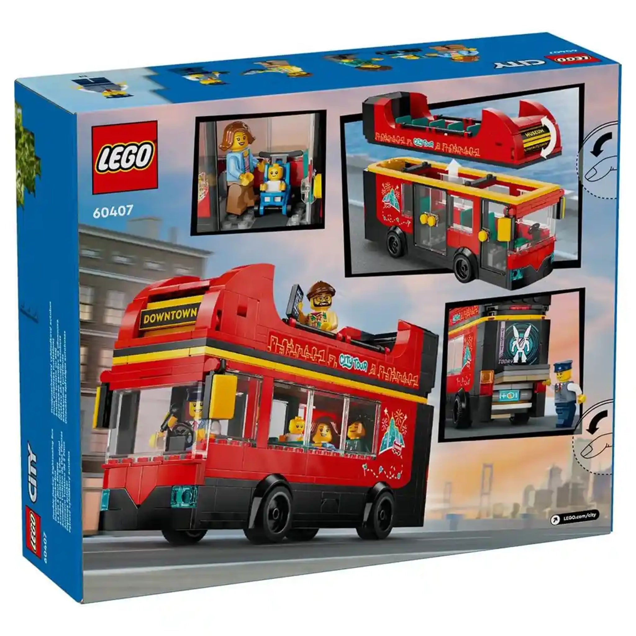 Lego City 60407 Red Double-Decker Sightseeing Bus