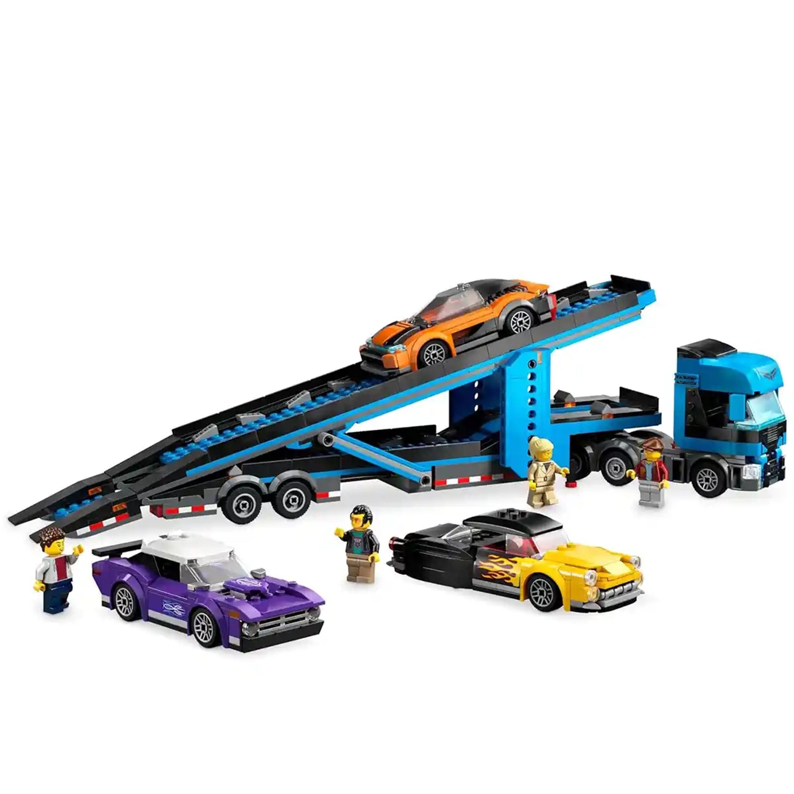 Lego City 60408 Car Transporter Truck with Sports Cars