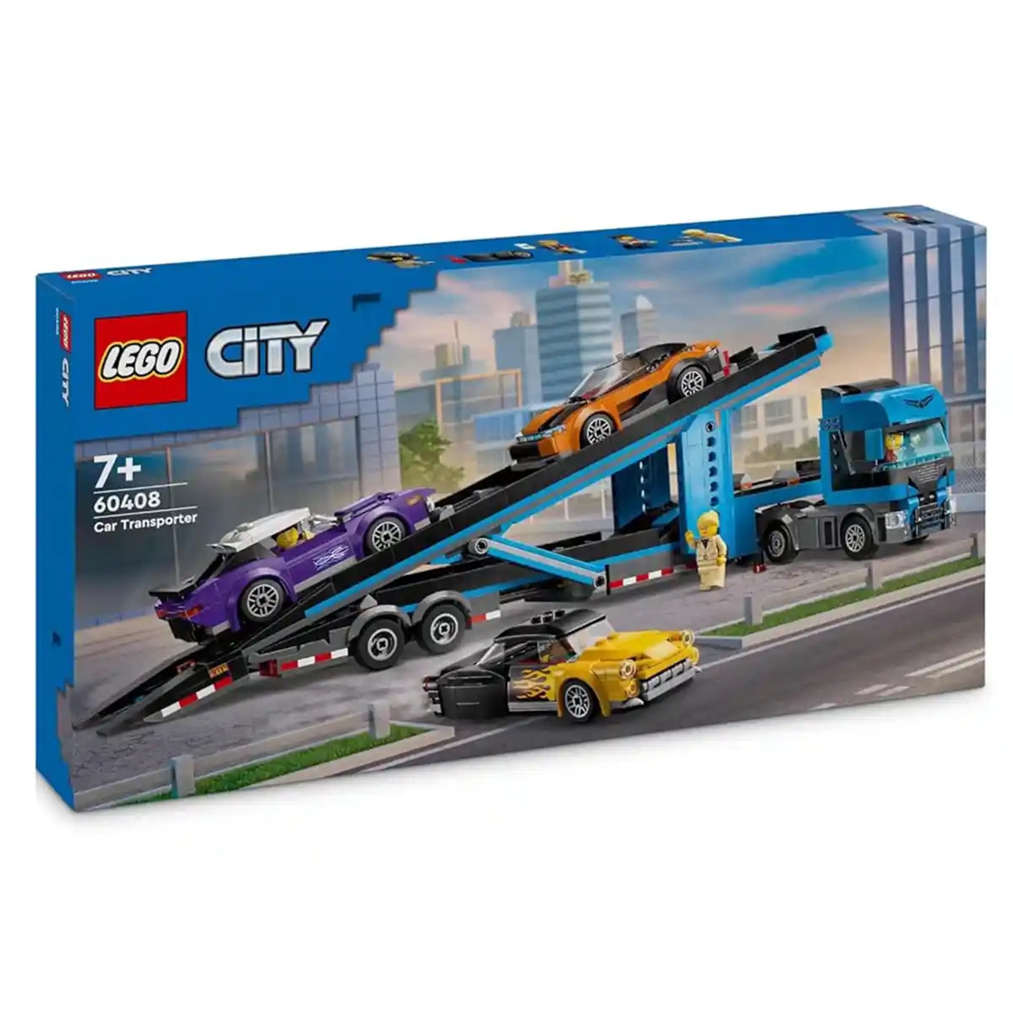 Lego City 60408 Car Transporter Truck with Sports Cars