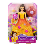 Disney Princess Flower Fashion Belle Doll With 20 Charms, Customizable Skirt & Storage Case