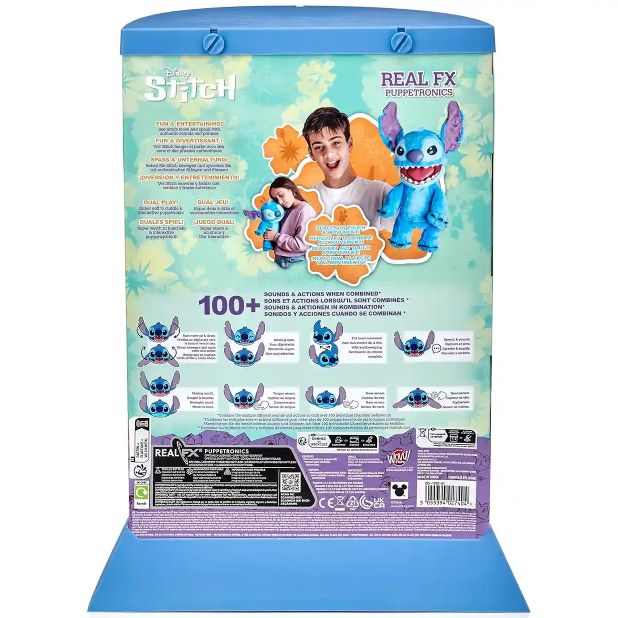 DISNEY STITCH REALFX ANIMA. PUPPET 18"